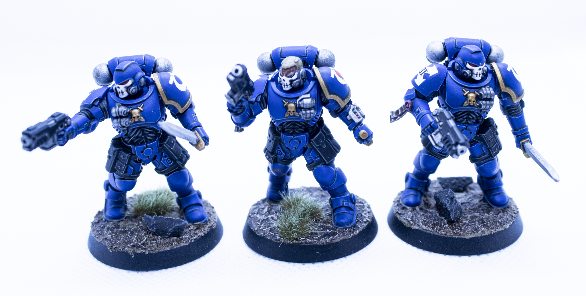 Reivers Primaris Ultramarines - My, Warhammer 40k, Ultramarines, Painting miniatures, Miniature, Board games, Acrylic, Space Marine, Hobby, Longpost