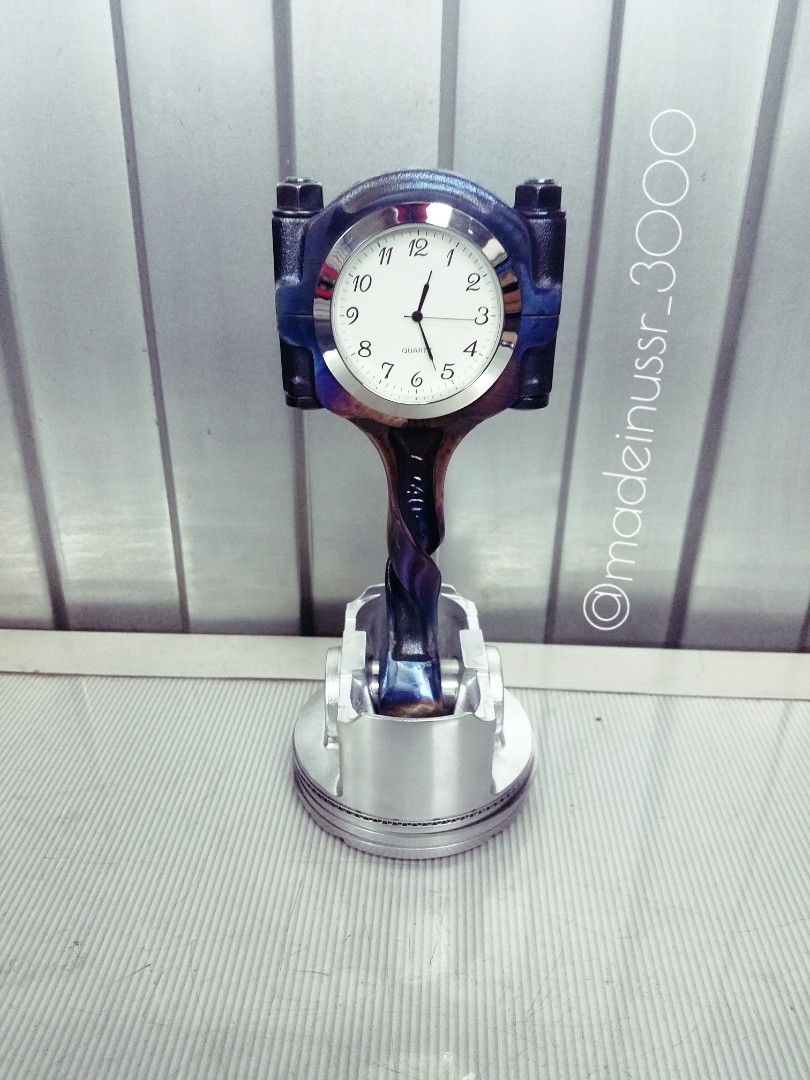 Twisted time - My, Clock, Piston, Auto, Needlework, Handmade, Crafts, Garage, Longpost, Needlework without process