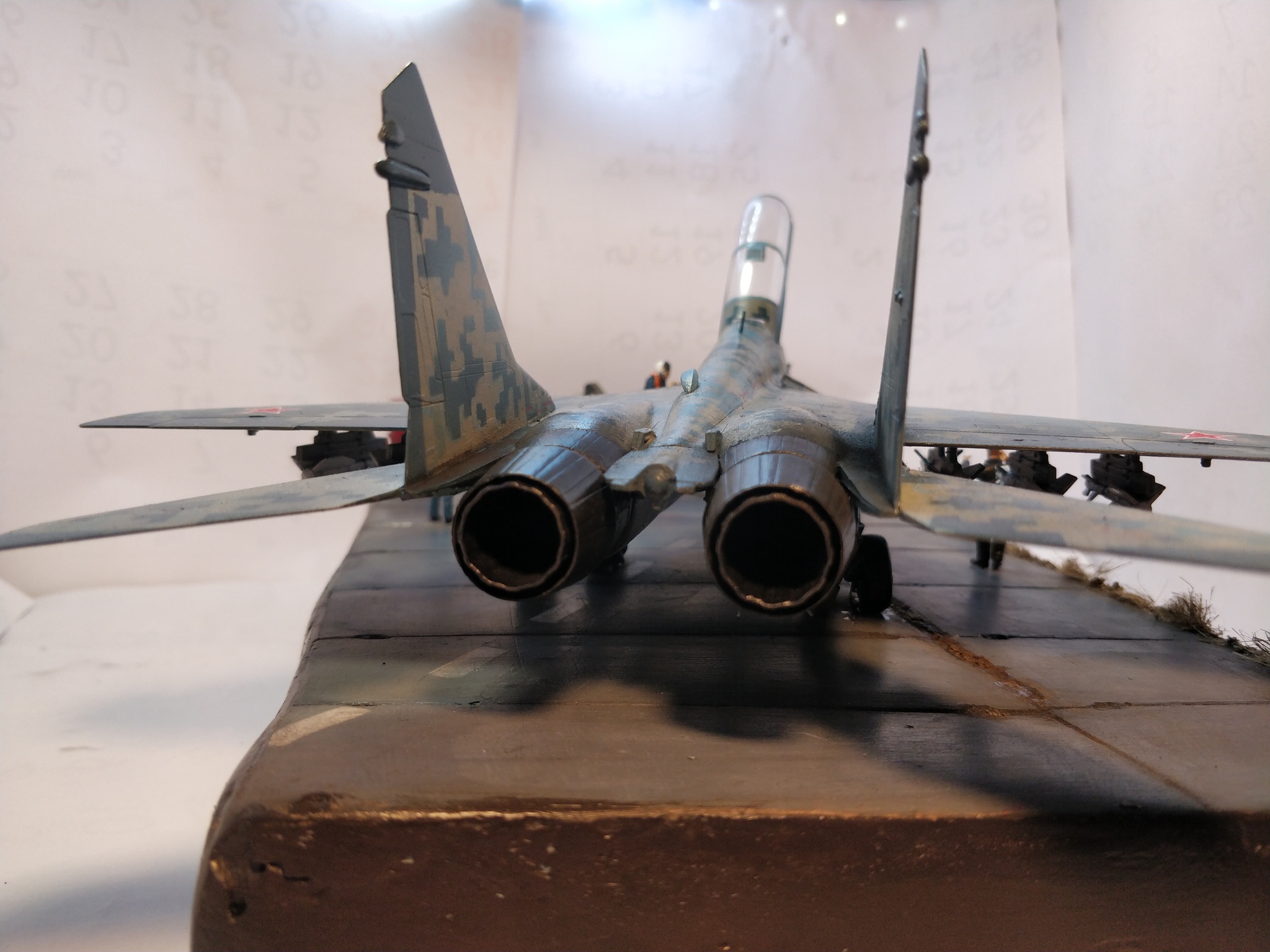 Mig-29ub and Yak-1b were crushed - My, Modeling, Stand modeling, MiG-29, Yak-1, Video, Longpost