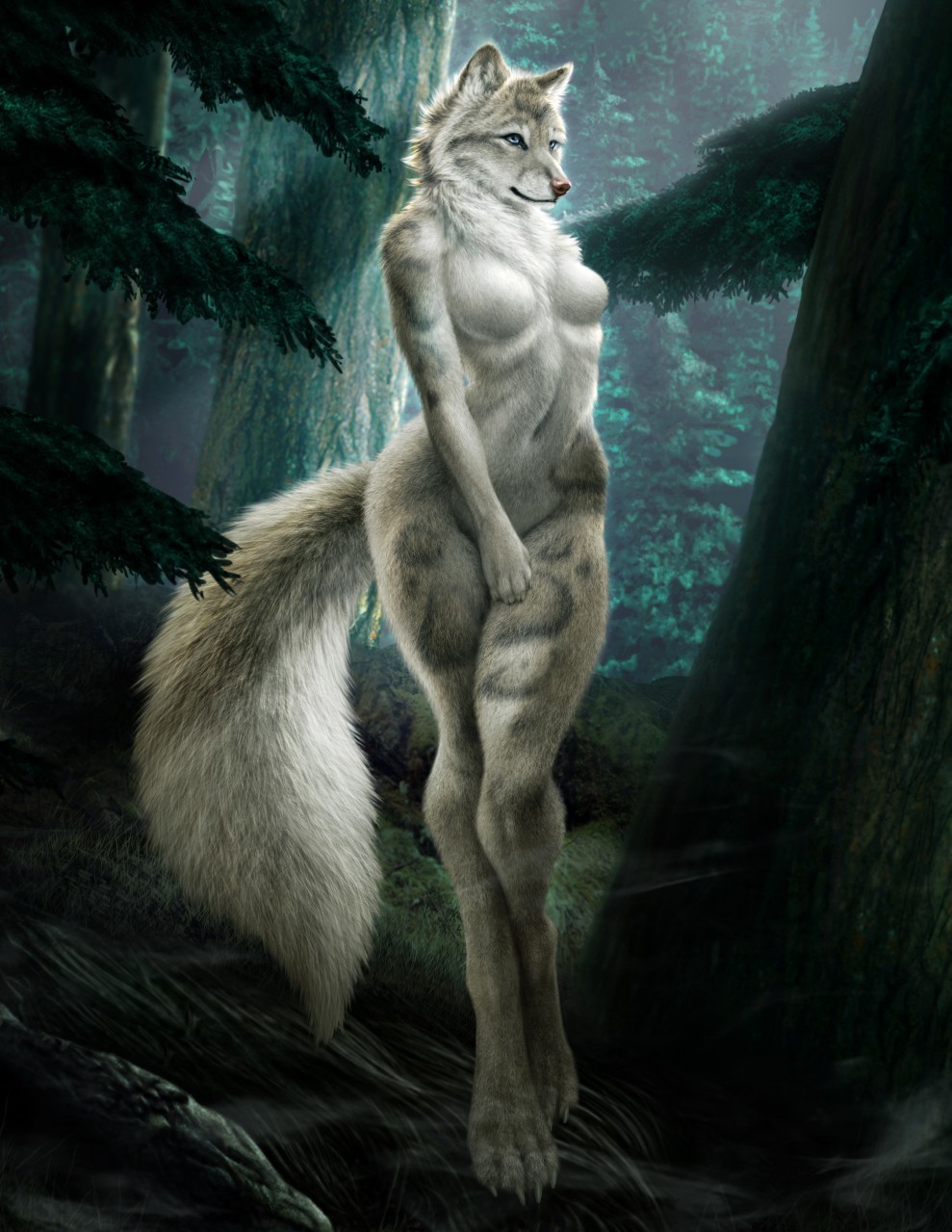 Ghostly - NSFW, Furry, Anthro, Art, Furry edge, Jocarra