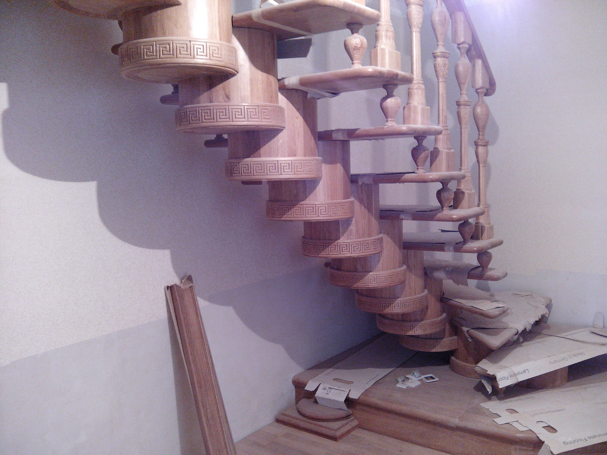 Unusual staircase - My, Wood products, crazy hands, Stairs, Cool, Expensive, Longpost