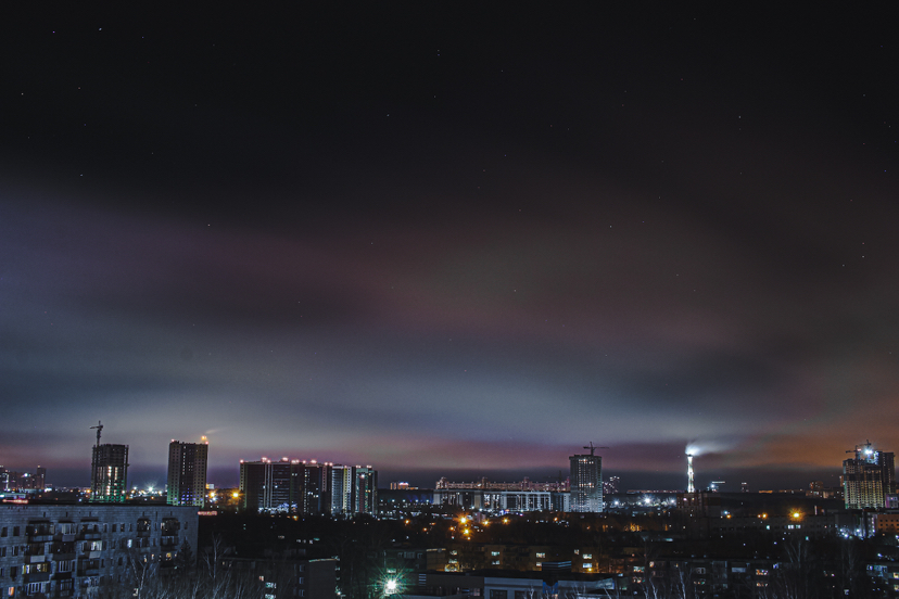 View from the window, Kazan - My, Kazan, The photo, Night, View from the window, Longpost