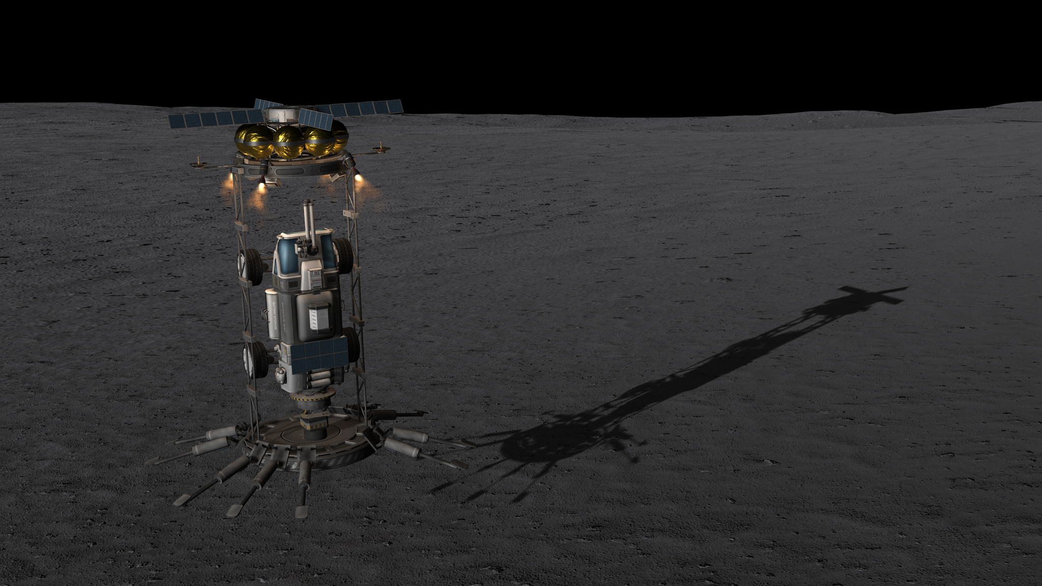 Kerbal Space Program, JNSQ career: first rover walk on Moon - My, Kerbal space program, Games, Space, Longpost