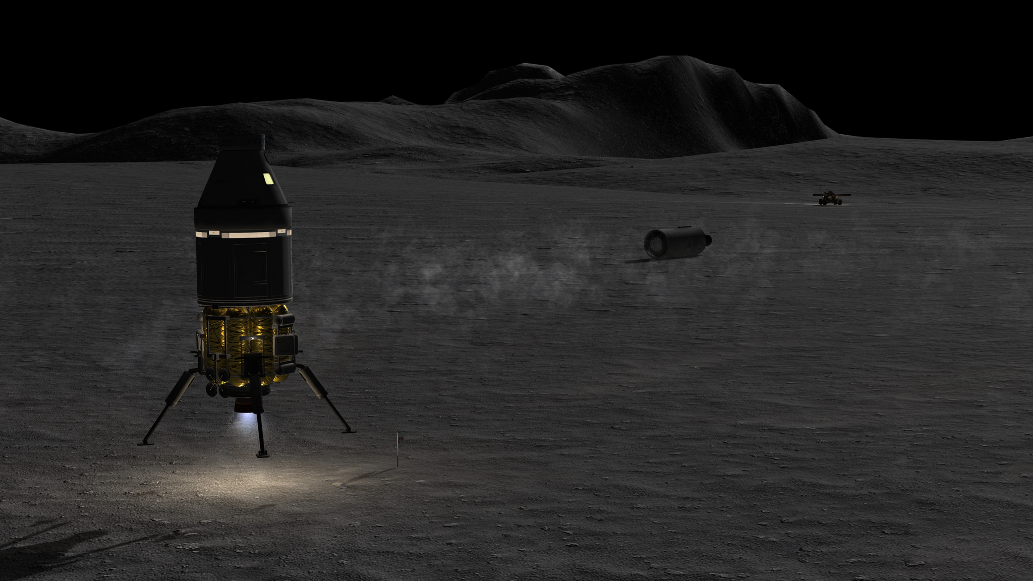 Kerbal Space Program, JNSQ career: first rover walk on Moon - My, Kerbal space program, Games, Space, Longpost