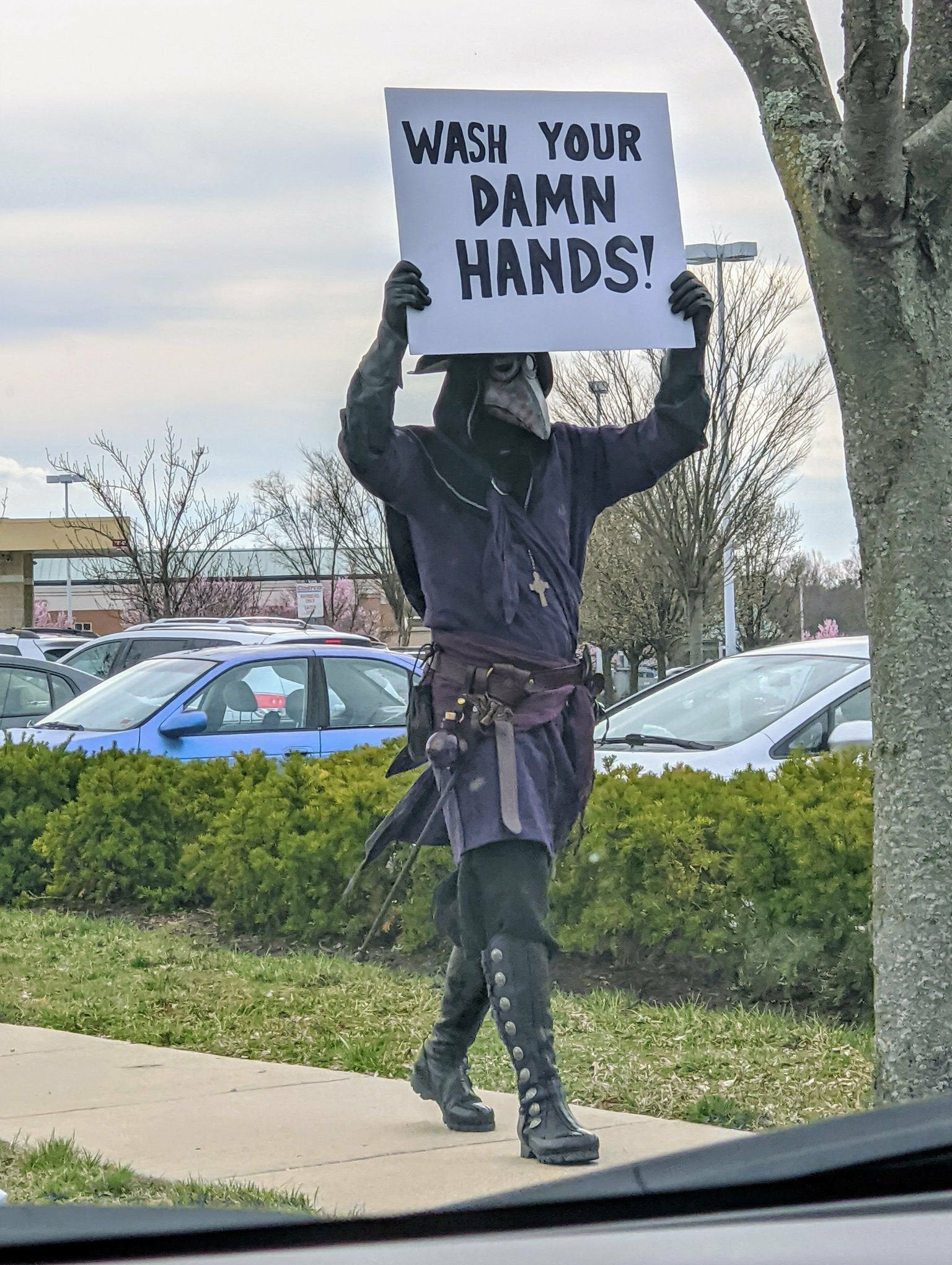 Wash your damn hands! - The photo, Costume, Poster, Request, USA, Plague Doctor, Coronavirus