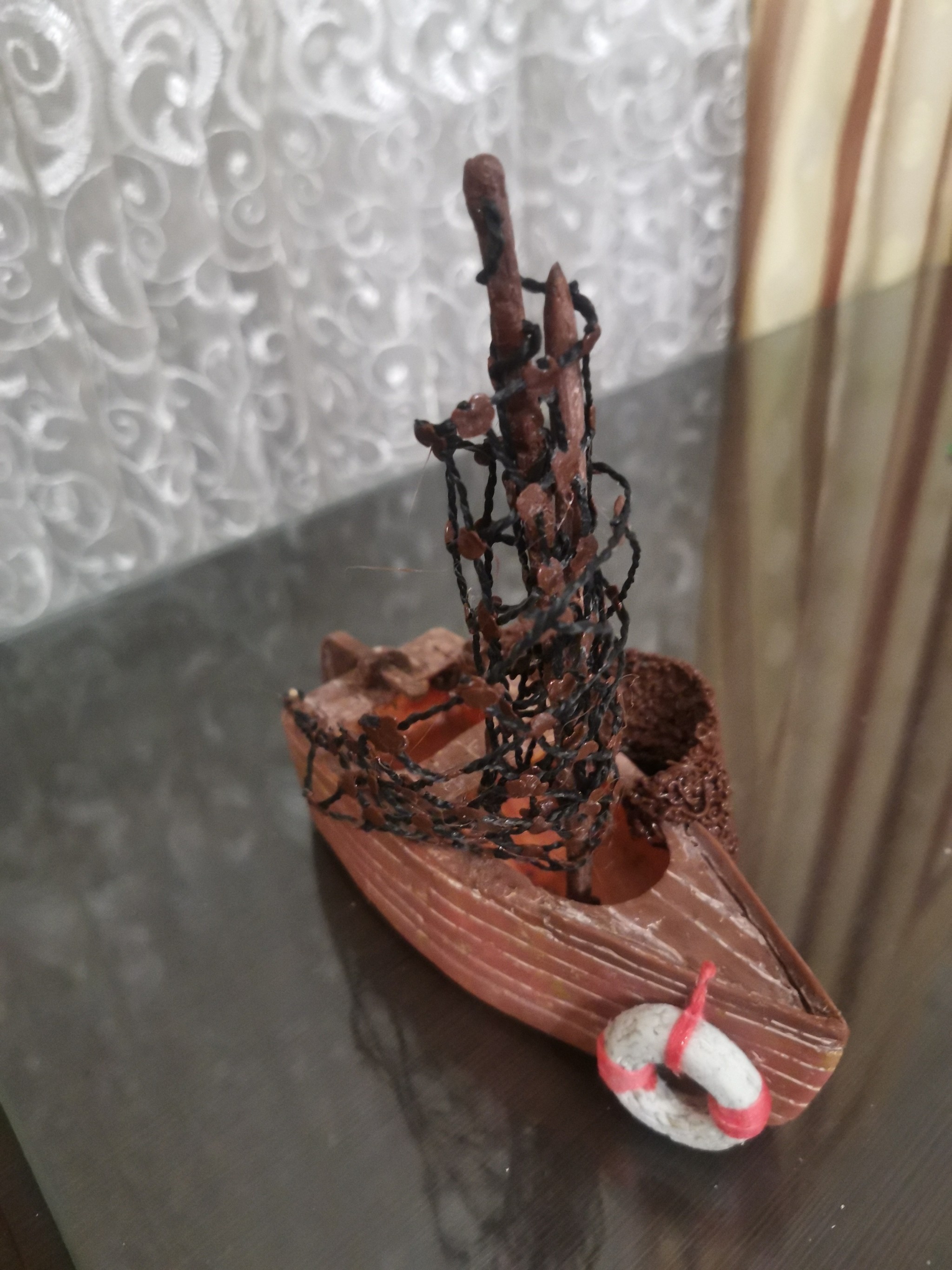 3D pen. First experience - My, 3D pen, Plastic, A boat, Ship modeling, With your own hands, First time, Longpost