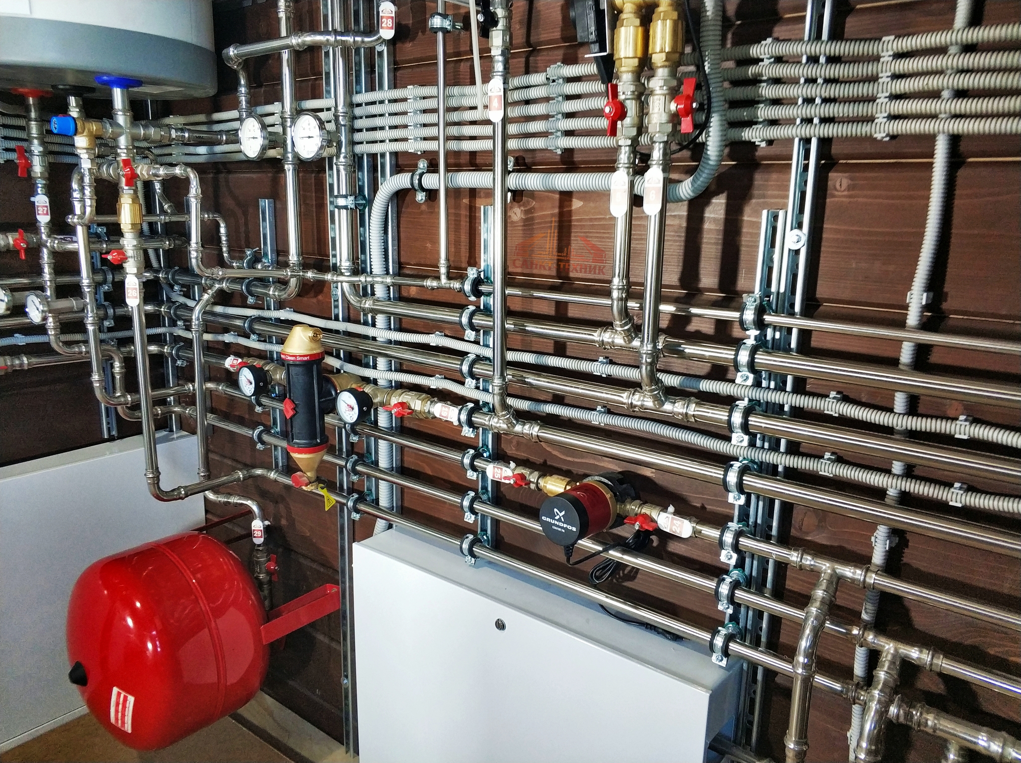 March 15, 2020. KRASNOE SELO, boiler room - My, Boiler room, Boiler house on water, Boiler room, Stainless steel, Building, Home construction, Project, Engineering, Longpost