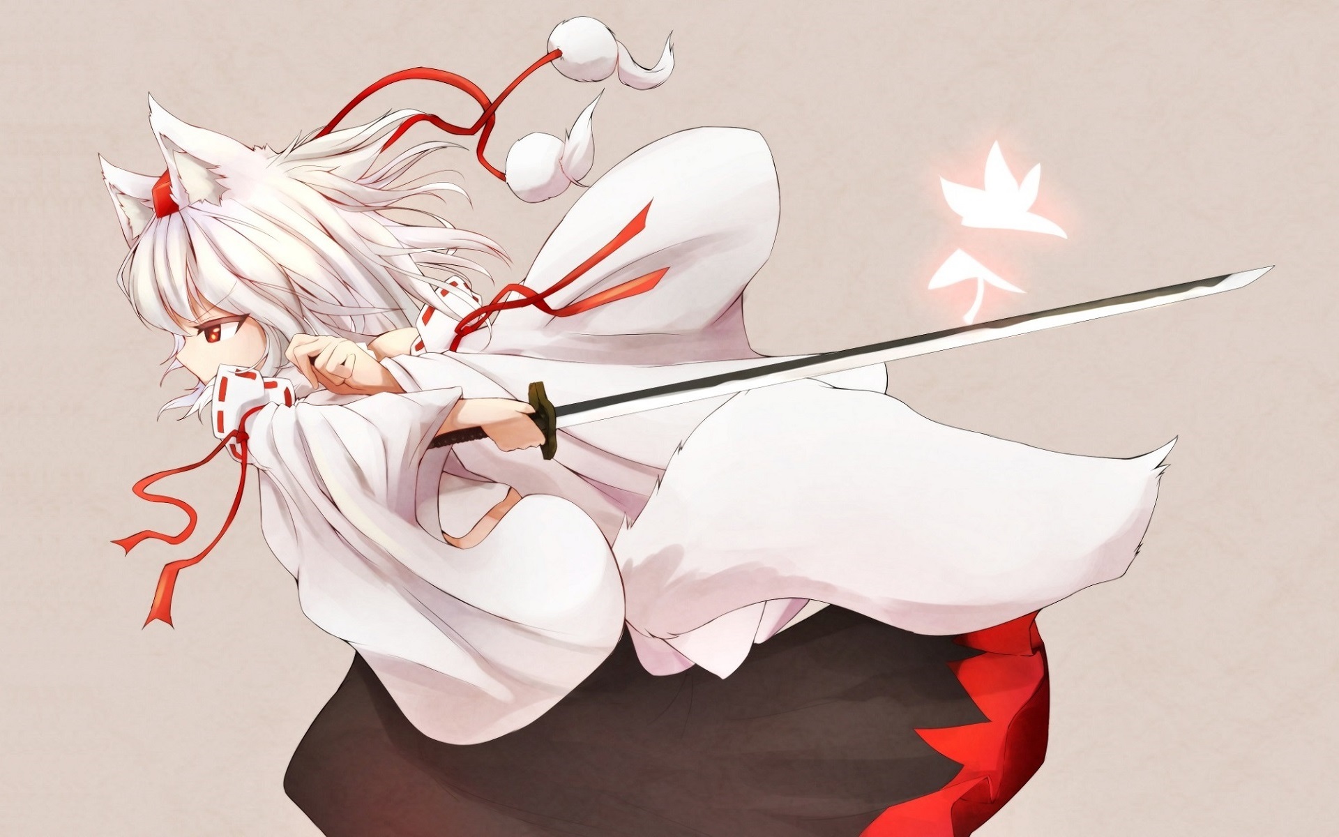 Momiji Inubarashi - Anime, Touhou, Anime art, Longpost, Inubashiri momiji