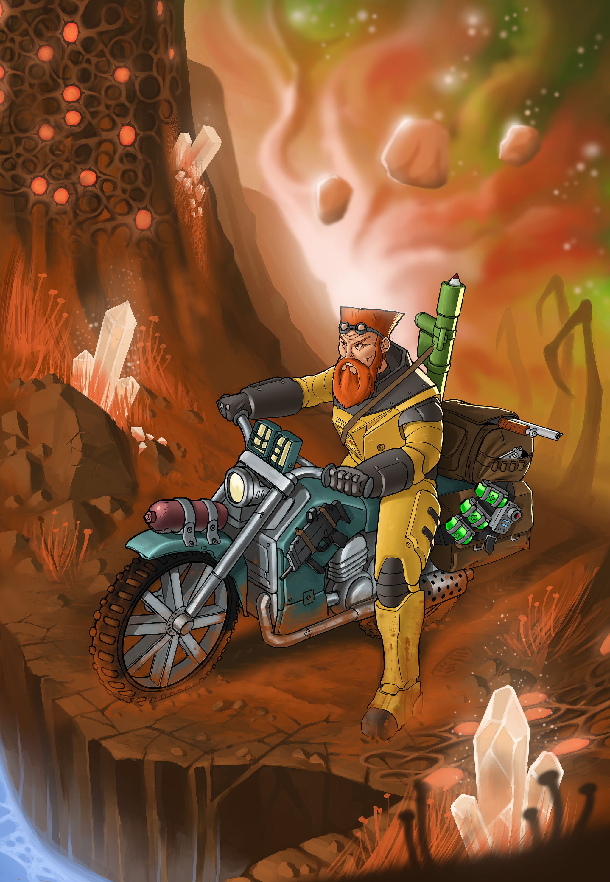 HALF-LIFE:IVAN (Ivan the space biker) - My, Half-life 2, Half-life, Half-life 3, Half-Life: Alyx, Drawing, Art, Longpost