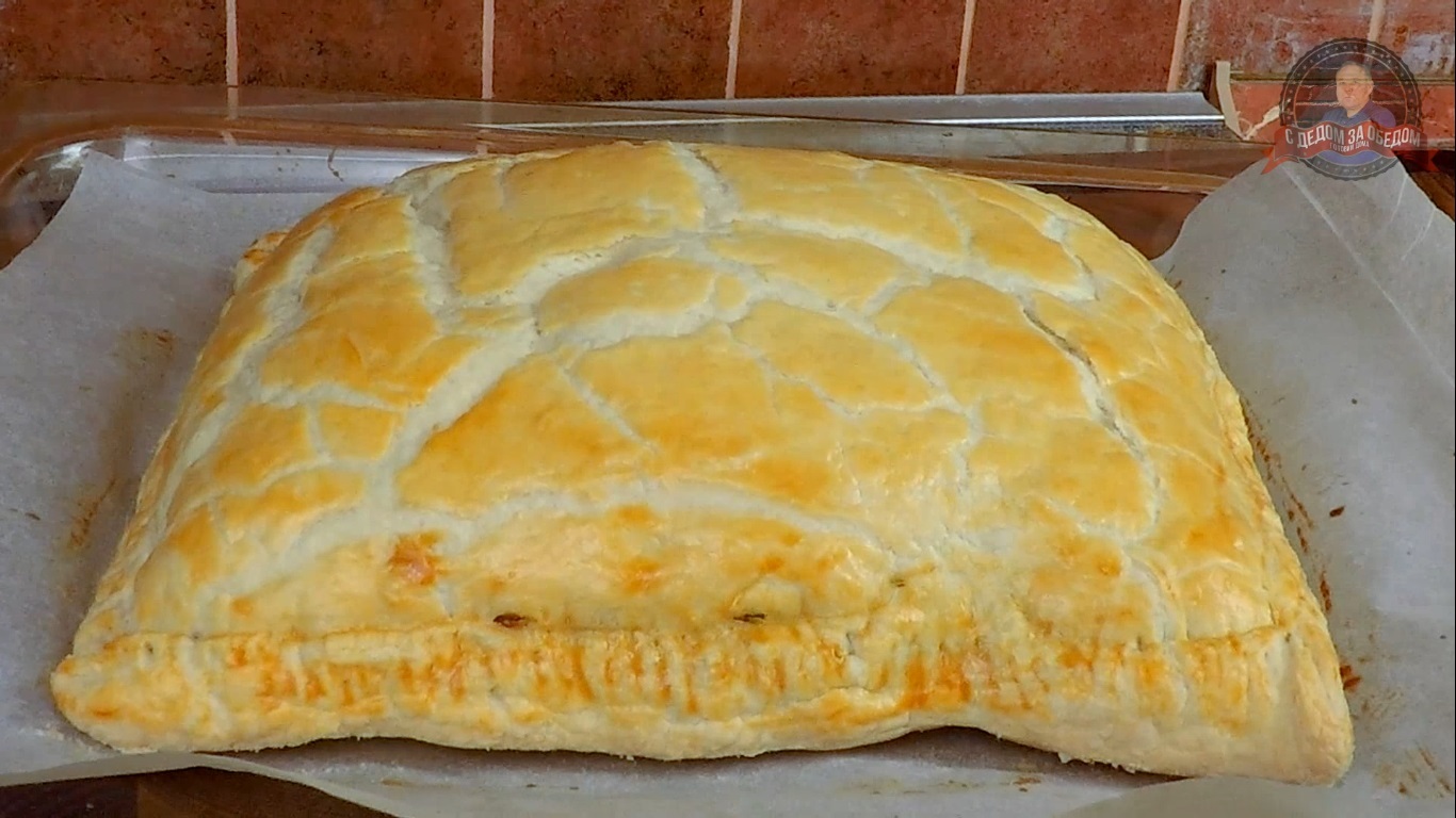 Pie with aromatic and satisfying vegetable filling - My, Pie, Bakery products, Food, Cooking, Lenten dishes, Video, Longpost, Recipe, Video recipe