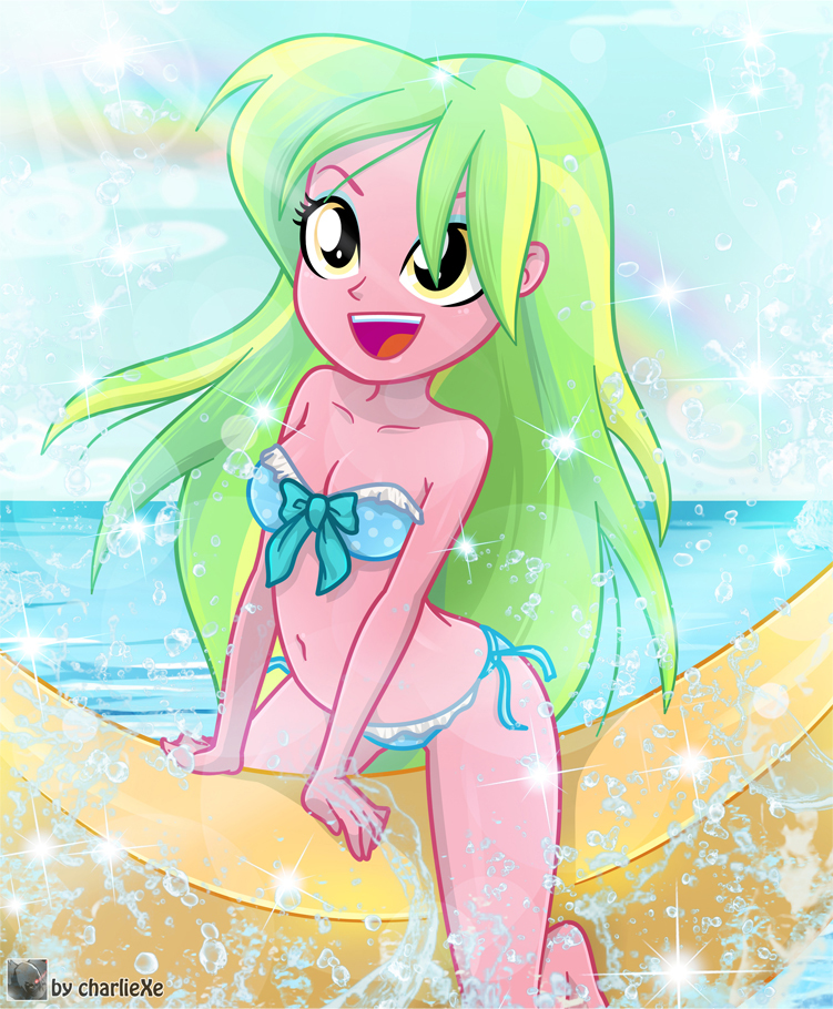 Enjoy in paradise! - My little pony, Equestria girls, Lemon zest, Charliexe, MLP Edge, Swimsuit