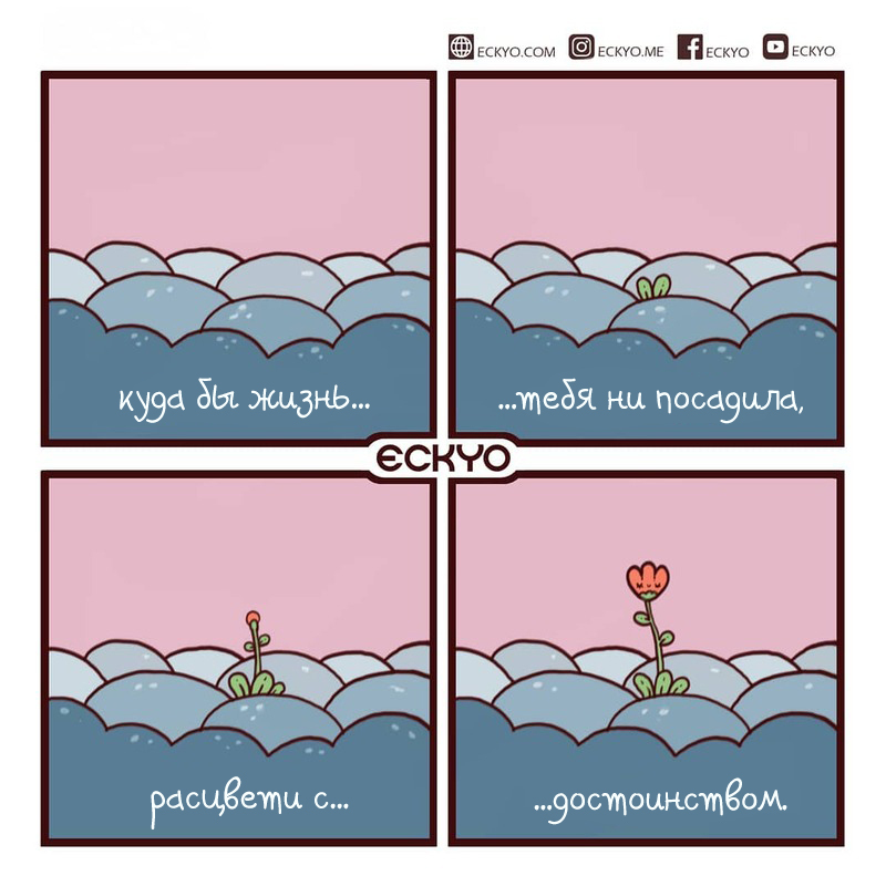 A selection of cute comics from Eckyo - Comics, Translation, Translated by myself, Milota, Chibi, Eckyo, Motivation, Longpost