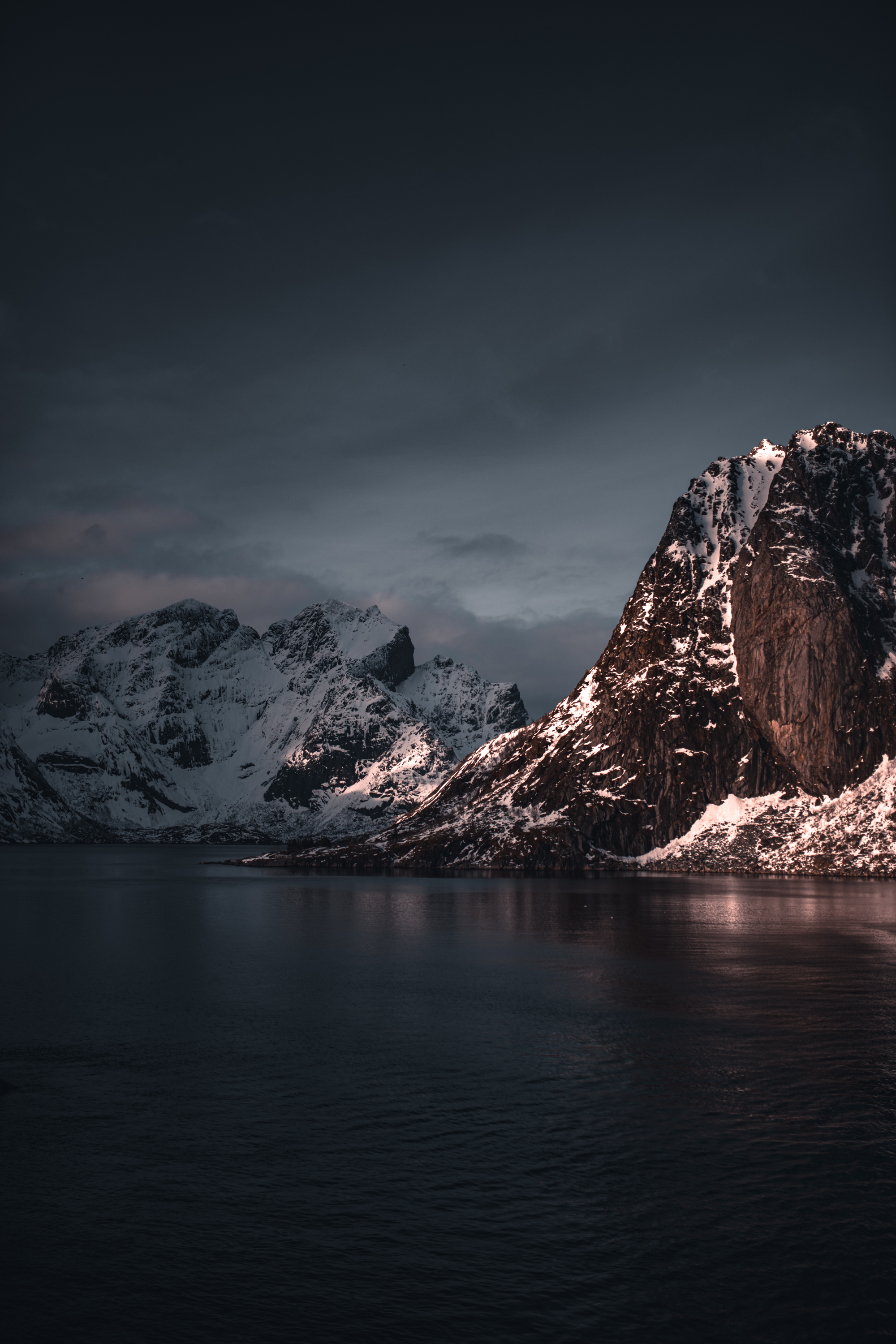 Breath of freedom - My, Norway, The mountains, Snow, Sea, The photo, Scandinavia, Lofoten islands, Travels, Longpost