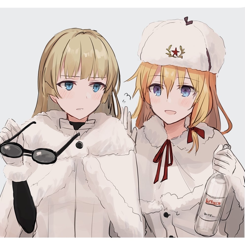 This is not for drinking. This is for rubbing. - Anime, Anime art, Girls frontline, Mosin-nagant