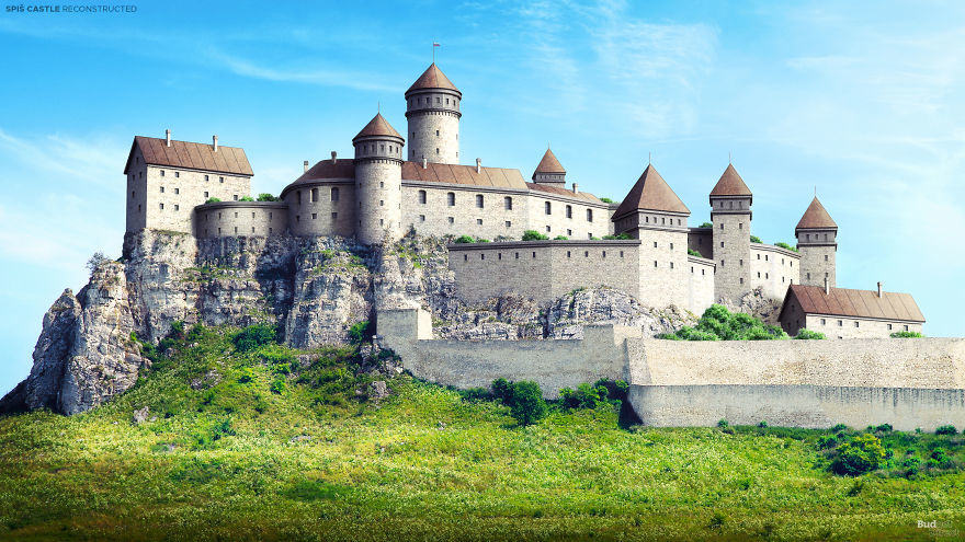 What the ruined castles of Europe looked like - Locks, Europe, Fortification, Reconstruction, Longpost