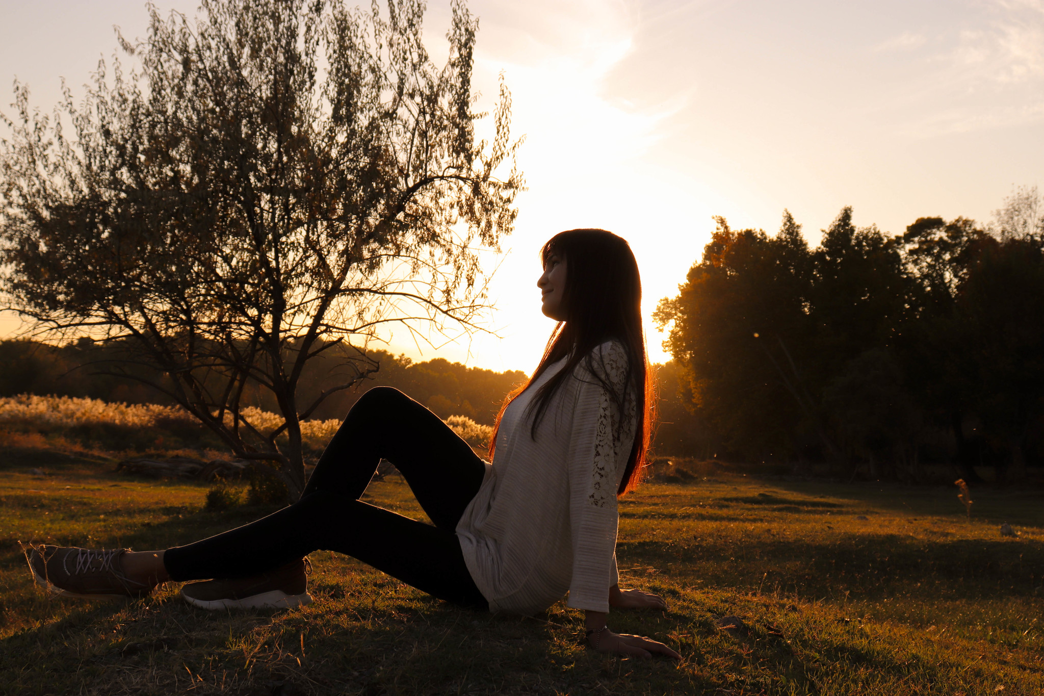 Never give up what makes you smile - My, The photo, Smile, Sunset, Beginning photographer, Forest, Autumn, The sun, beauty