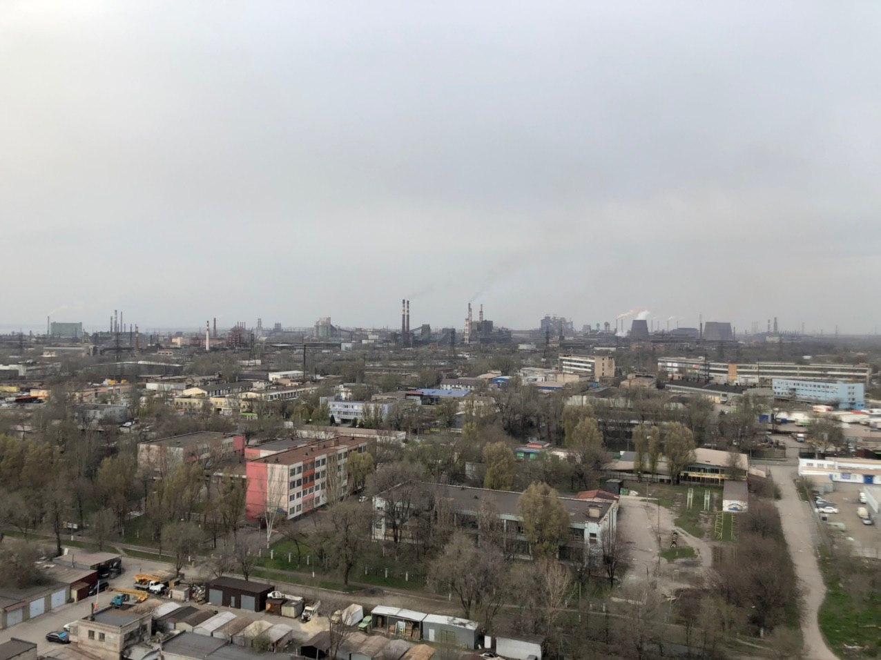 Again, clear skies or economic collapse - My, Zaporizhzhia, Factory, Ecology, View from the window, Industry, Quarantine, Economy, Longpost