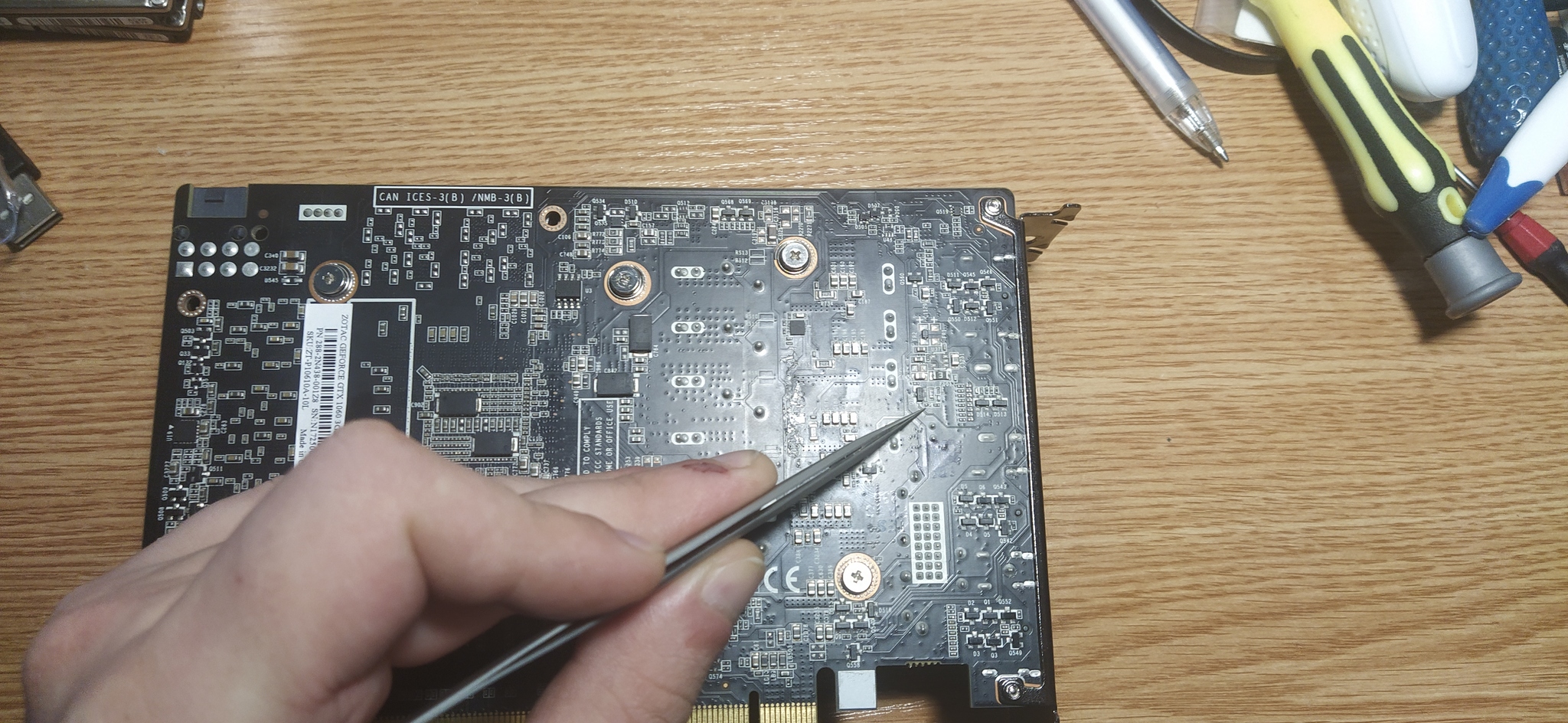 Video card Zotac Gtx1060 help identify the resistor - My, Zotac, Geforce GTX 1060