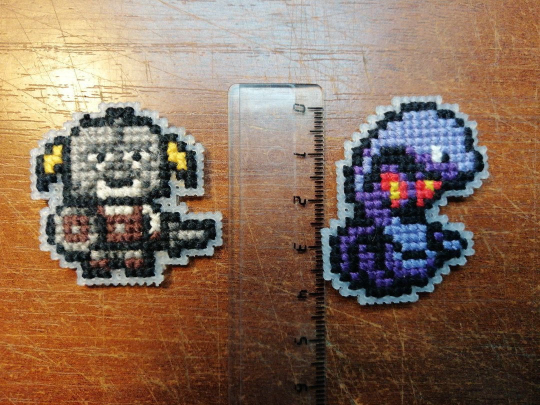 Mini Dovahkiin - My, The Elder Scrolls V: Skyrim, Dovahkiin, Pokemon, Needlework without process, Cross-stitch