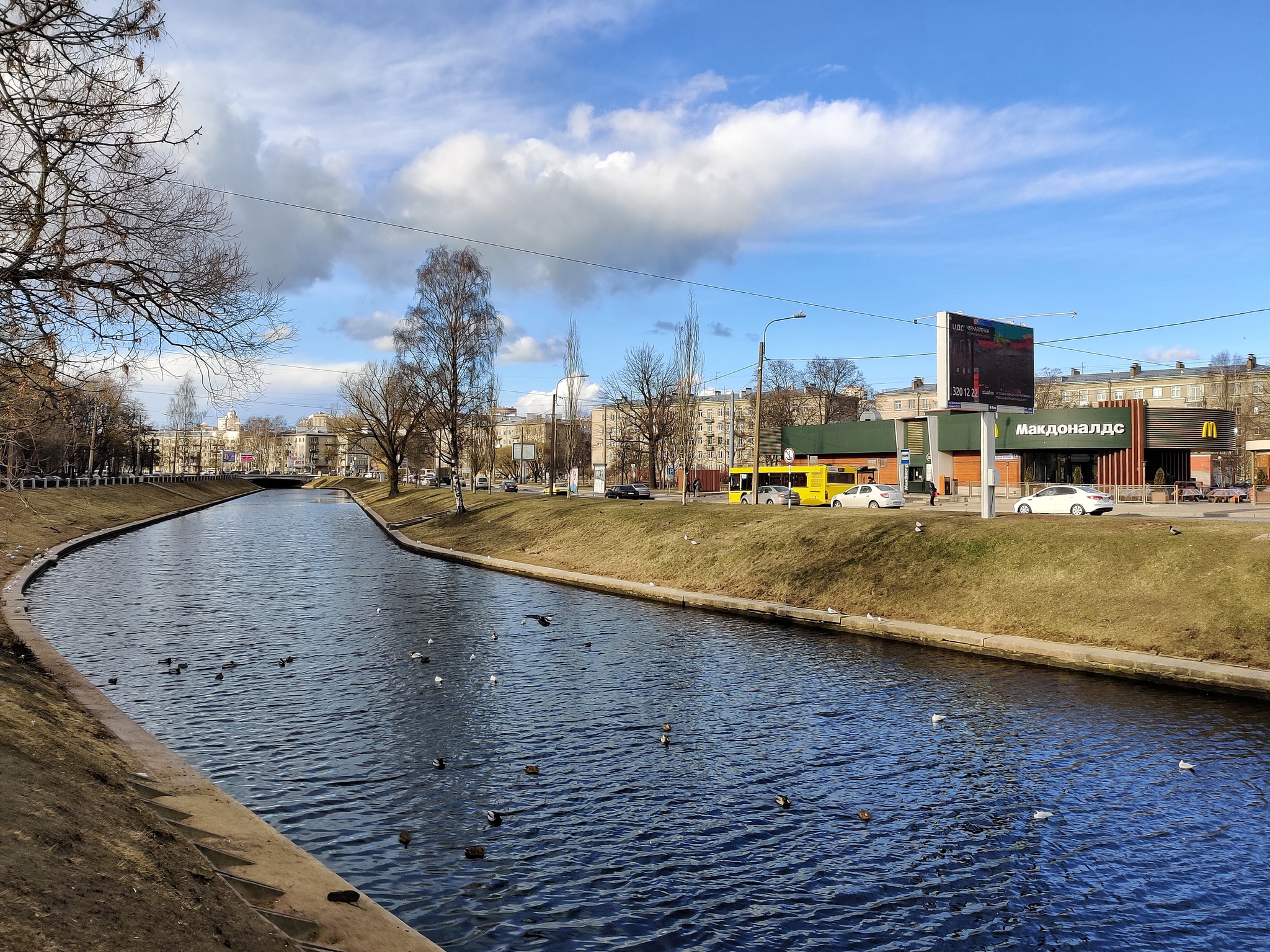 Forced walk. Monday 30.03.2020 - My, Monday, Quarantine, Saint Petersburg, Black River, The photo, Deserted, Be healthy, Longpost