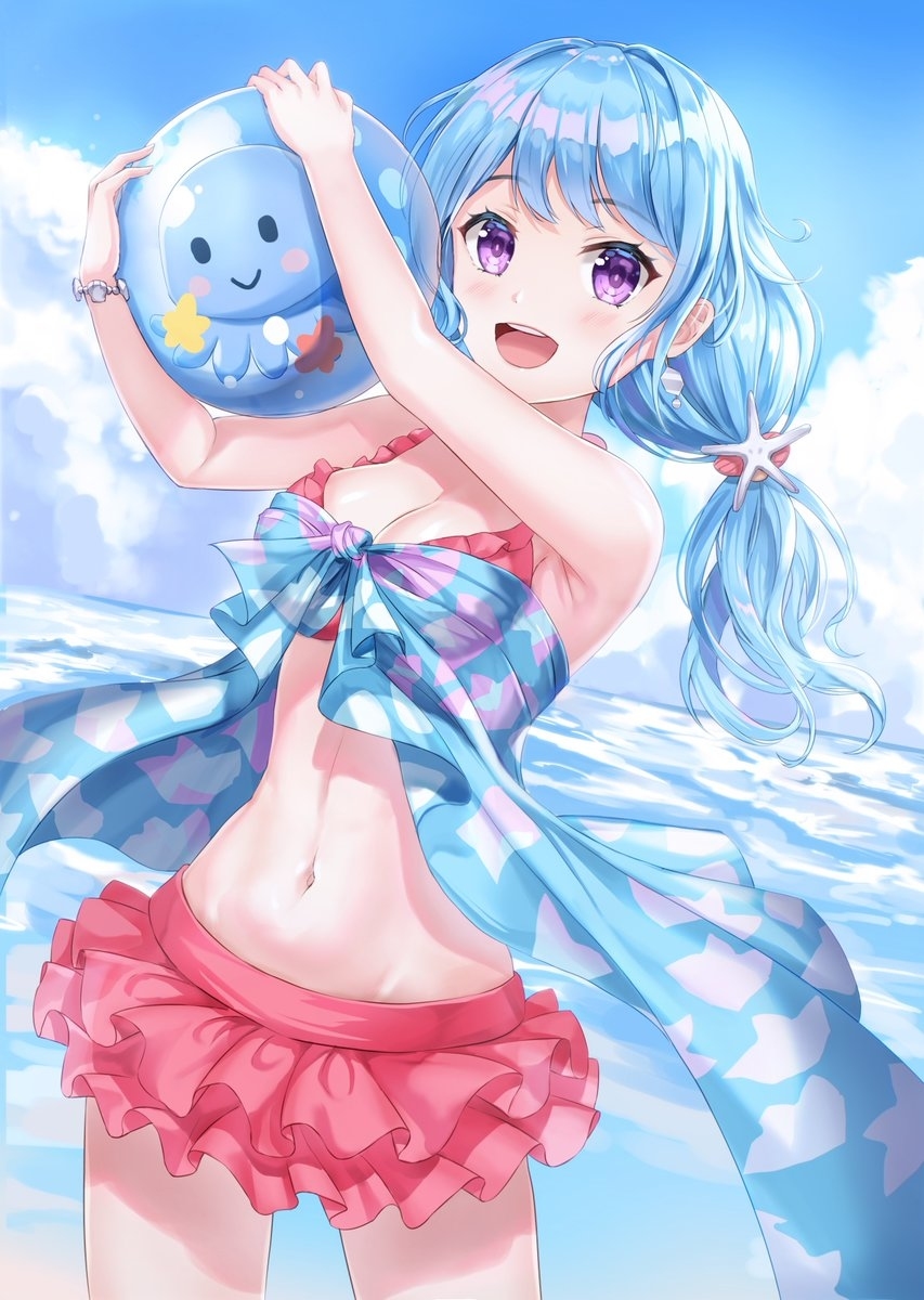 Kanon Matsubara - NSFW, Аниме, Арт, Anime Art, Bang Dream! Girls Band Party!, Matsubara kanon, Девушки, Купальник