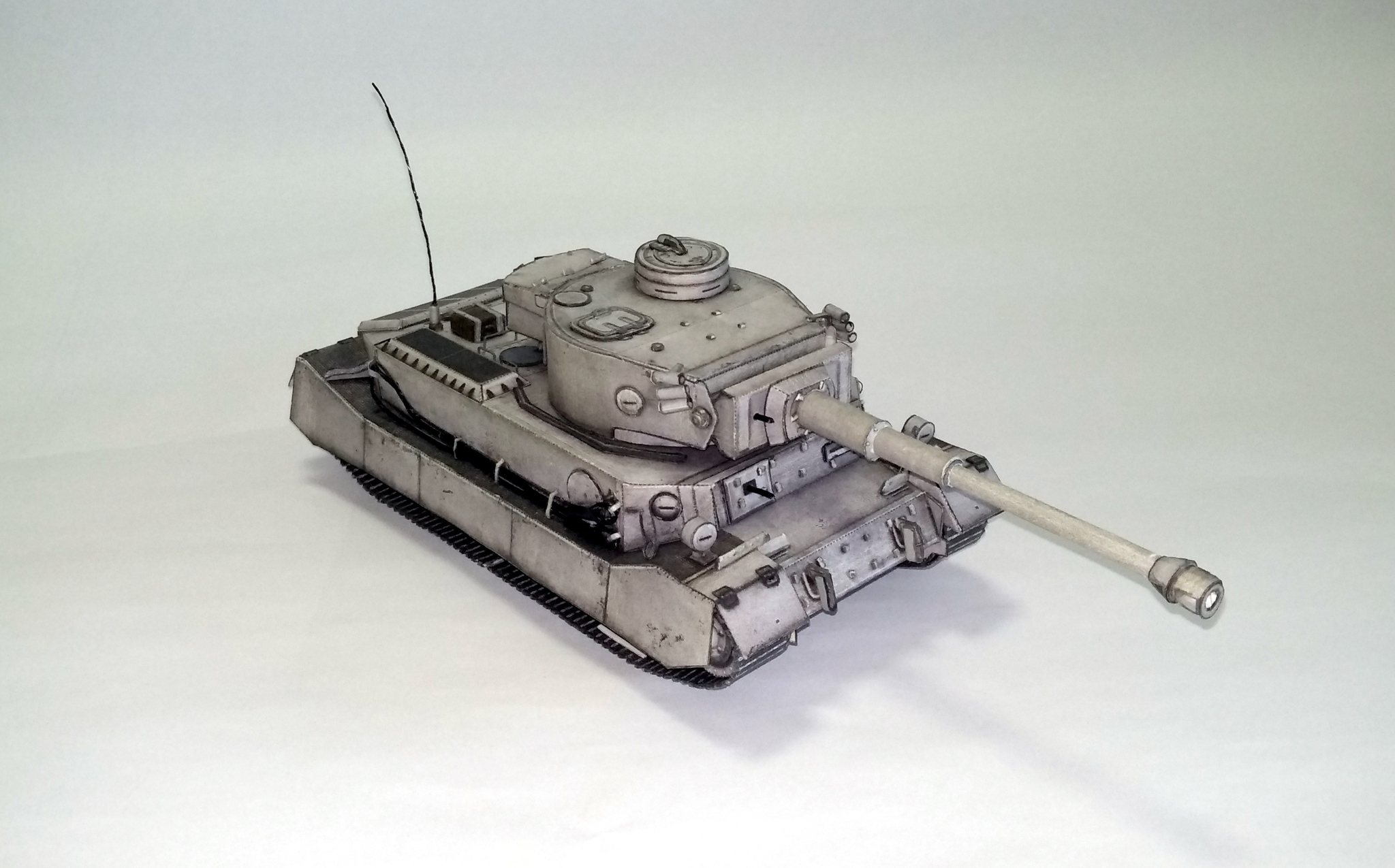 PzKpfw VI Tiger (P)    из бумаги - Моё, Моделизм, Papercraft, Танки, Тигр, Длиннопост