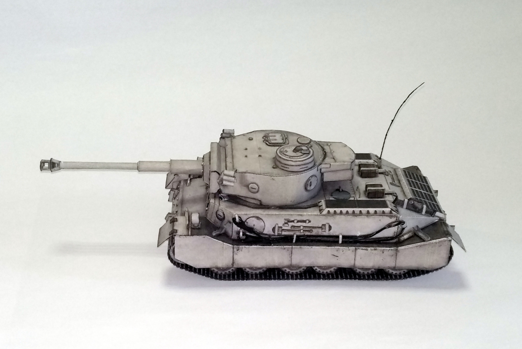 PzKpfw VI Tiger (P)    из бумаги - Моё, Моделизм, Papercraft, Танки, Тигр, Длиннопост