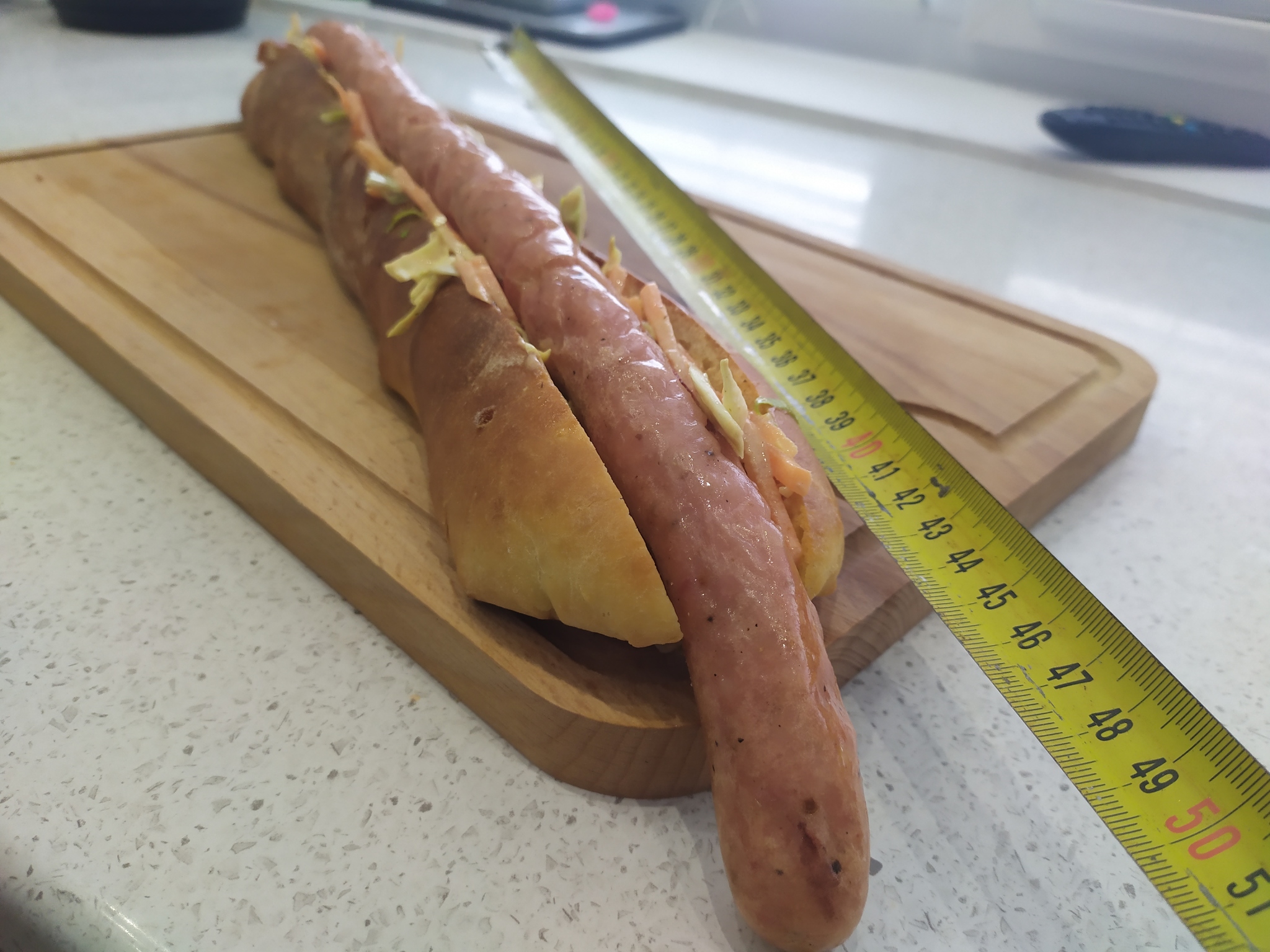 Pikabushnik's hot dog - My, Hot Dog, April 1, Sausage, Recipe, 49 and 5, Peekaboo, Longpost, Better at home