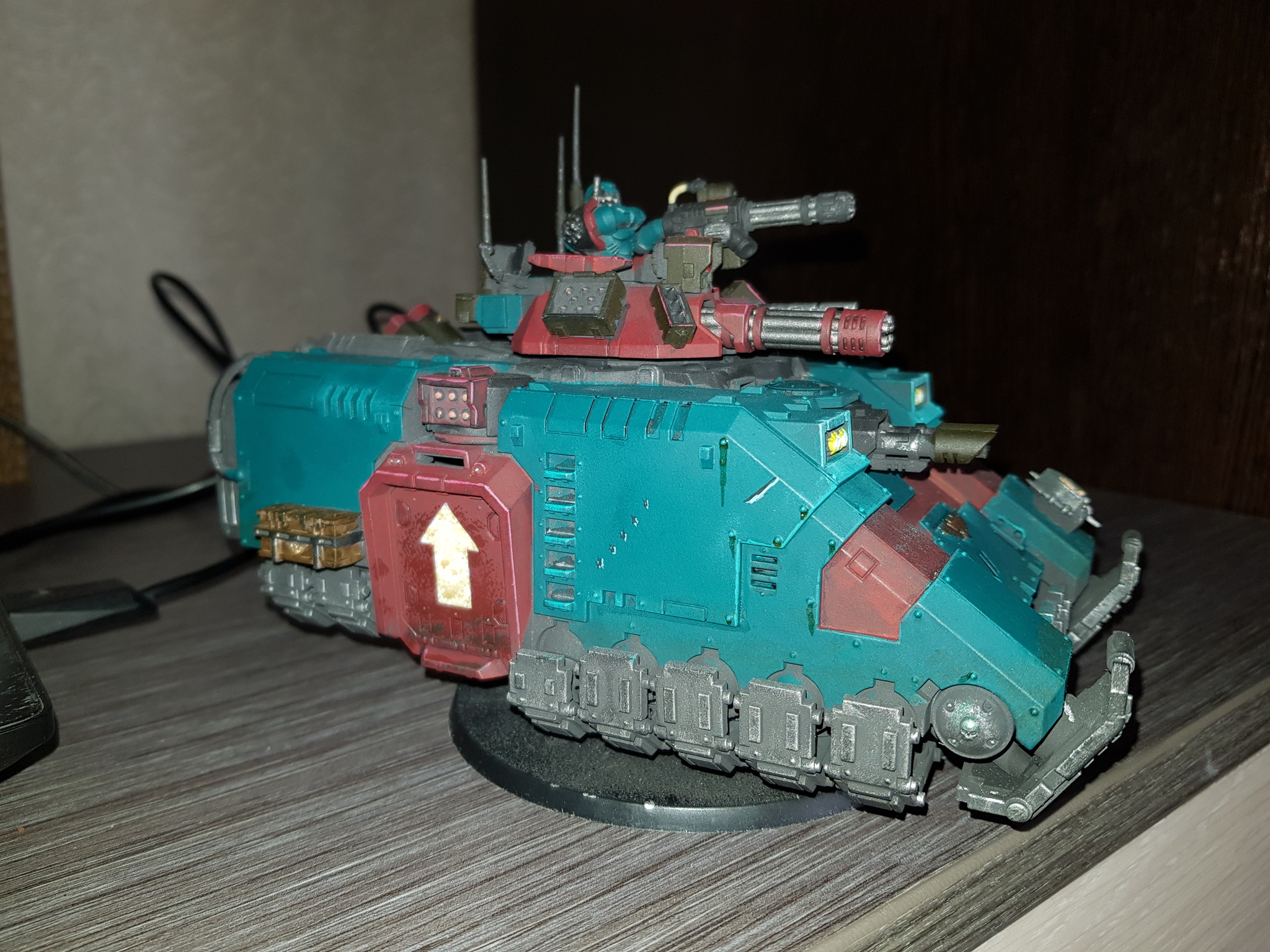 Primaris repulsor - My, Warhammer 40k, Painting miniatures, Boredom, Longpost