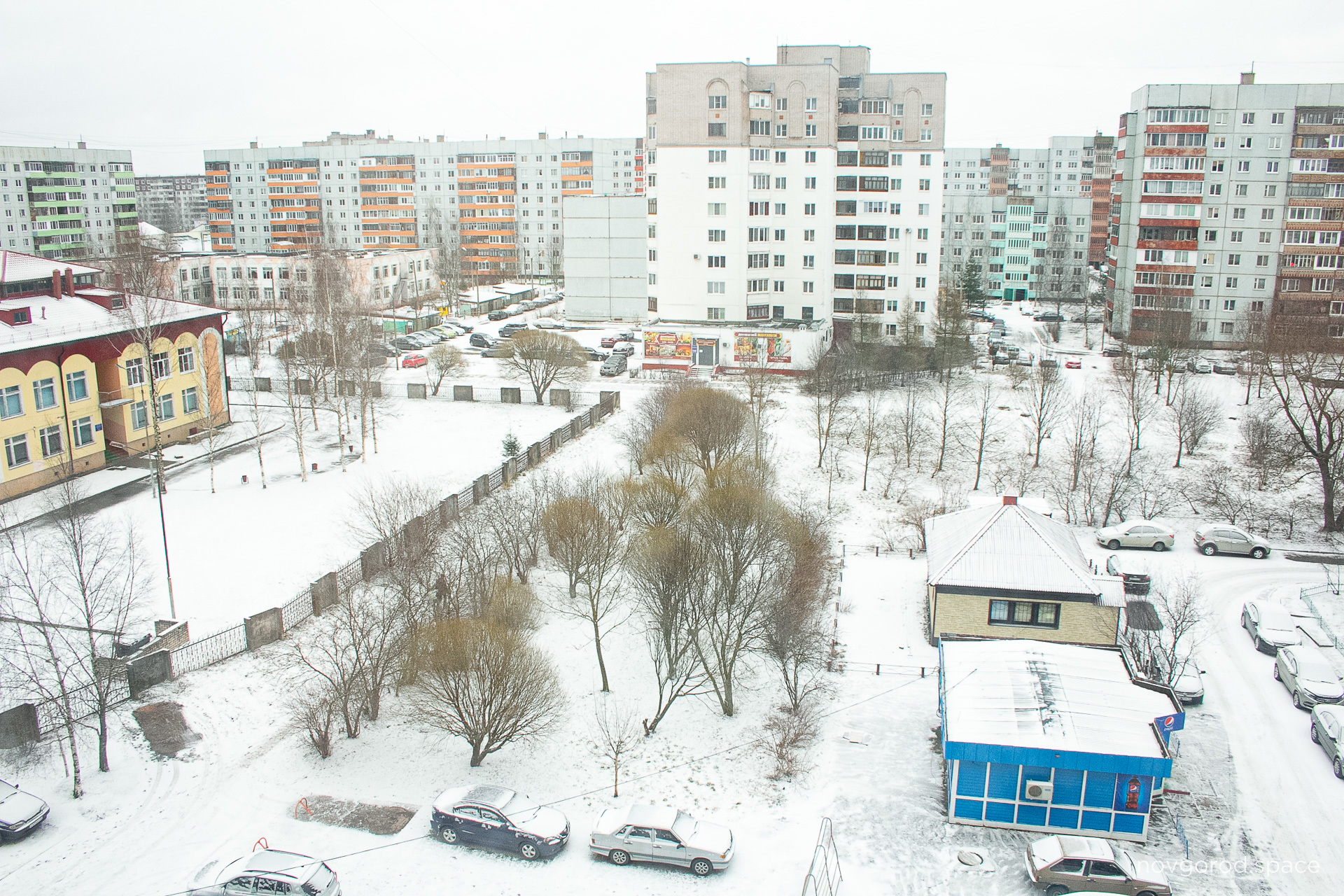 4 hours difference - My, Snow, Velikiy Novgorod