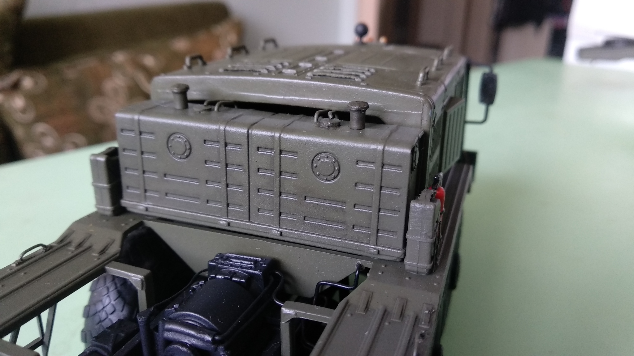 Completed a scale model of MAZ 537 in 1:43 scale - My, Modeling, Stand modeling, Scale model, Military equipment, Armored vehicles, Longpost