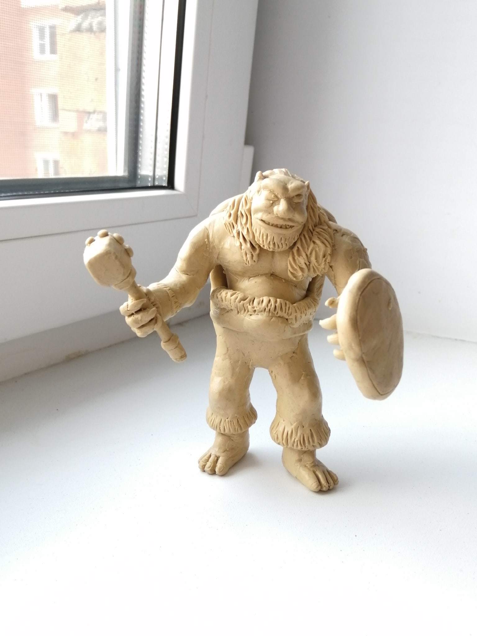 Titan from Age of Mythology - My, Modeling, Models, Titanium, Monster, Games, Needlework without process, Needlework, Longpost