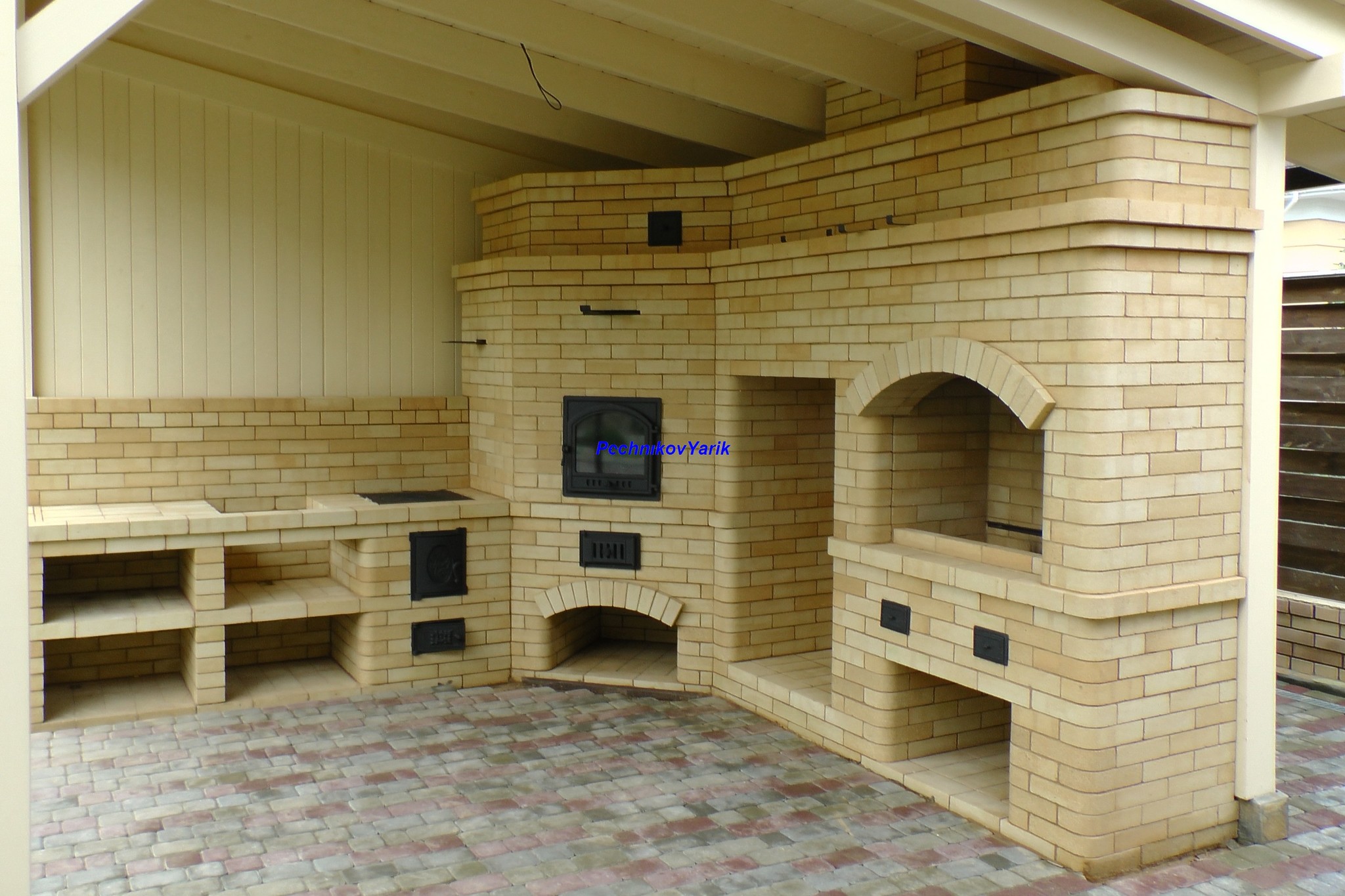 Oven, tandoor, two machines - My, B-B-Q, Brickwork, Design, With your own hands, Longpost, Video