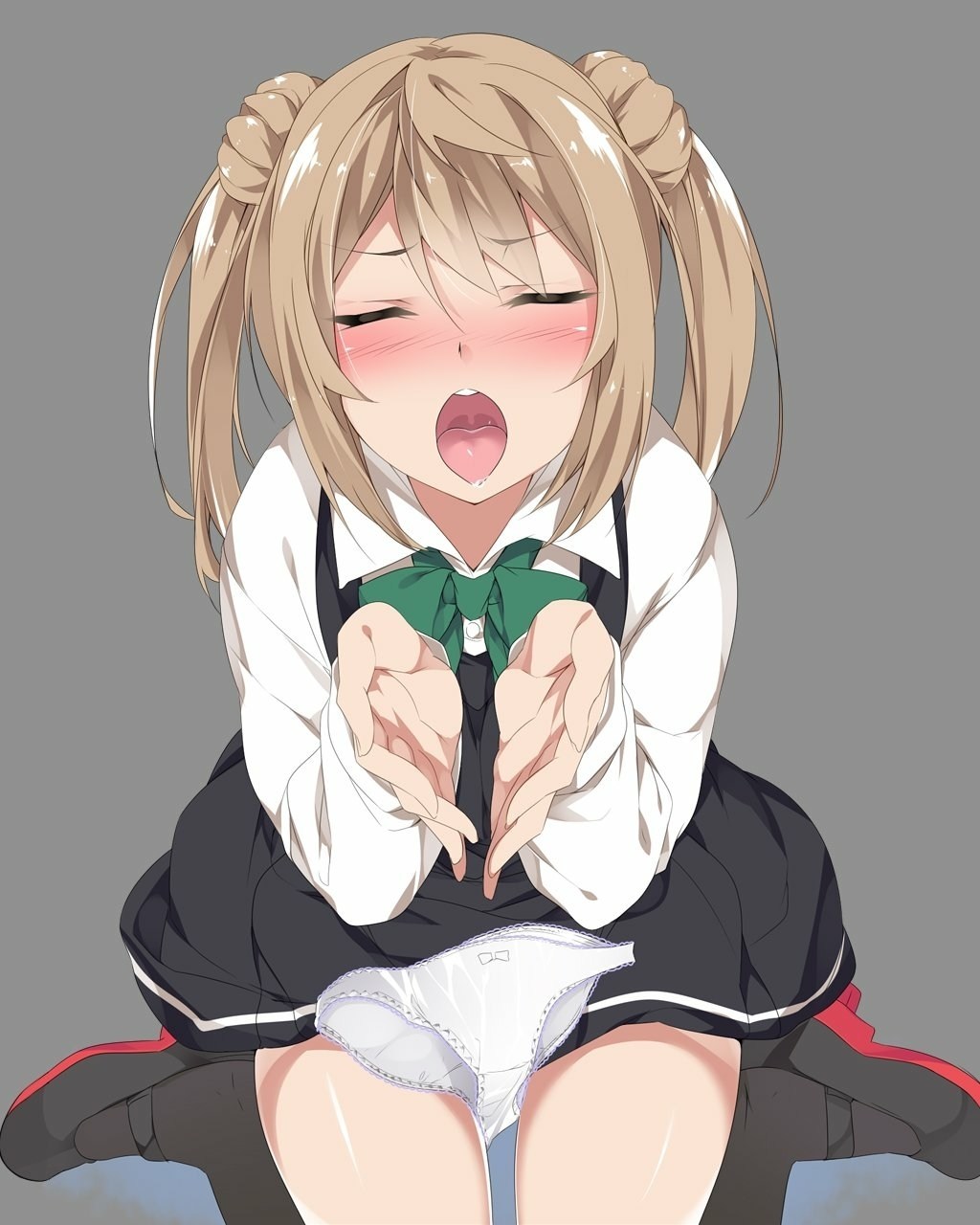 Michishio (artist: MtU) - NSFW, Kantai collection, Anime, Anime art, Michishio, Pantsu