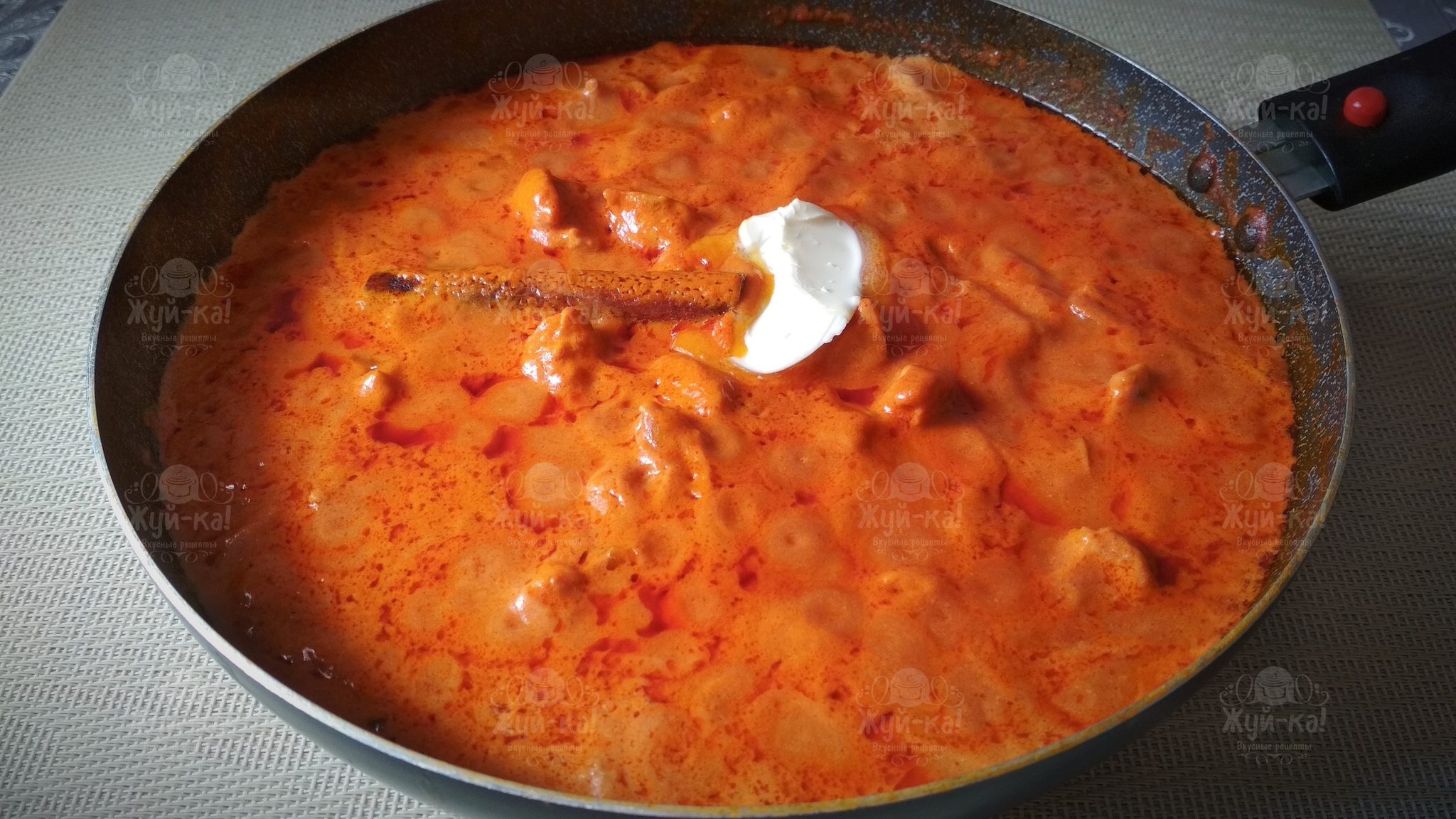 Spicy butter chicken + rice - My, Recipe, Chew-Ka!, Hen, Yandex Zen, Zen, Rice, Cinnamon, Longpost