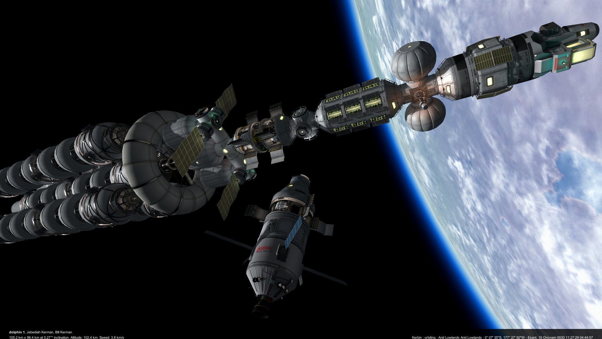 Interplanetary spacecraft Astratea. Assembly. (Kerbal Space Program, career with JNSQ.) - My, Kerbal space program, Games, Space, Longpost