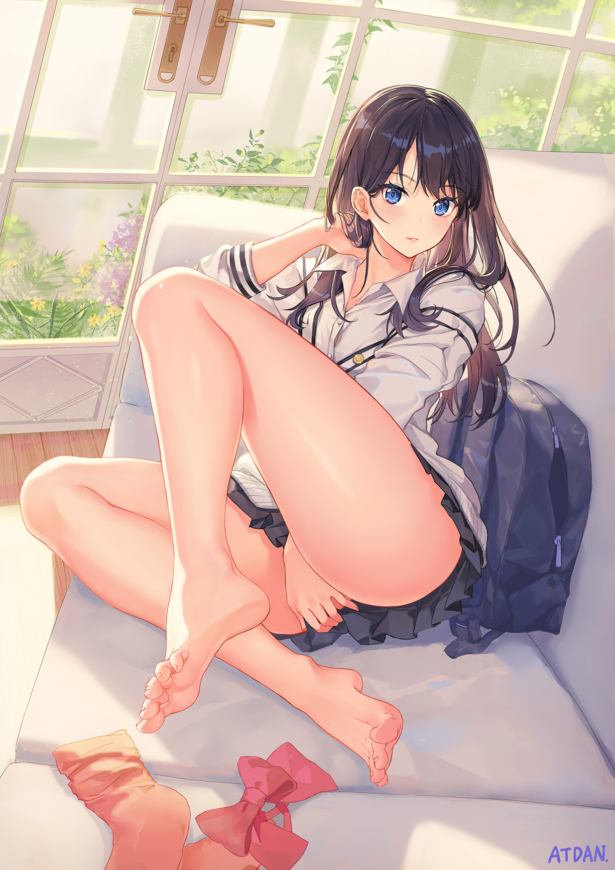 Rikka - NSFW, Anime, Anime art, SSSS Gridman, Takarada Rikka, Pantsu, Booty, Legs, Longpost