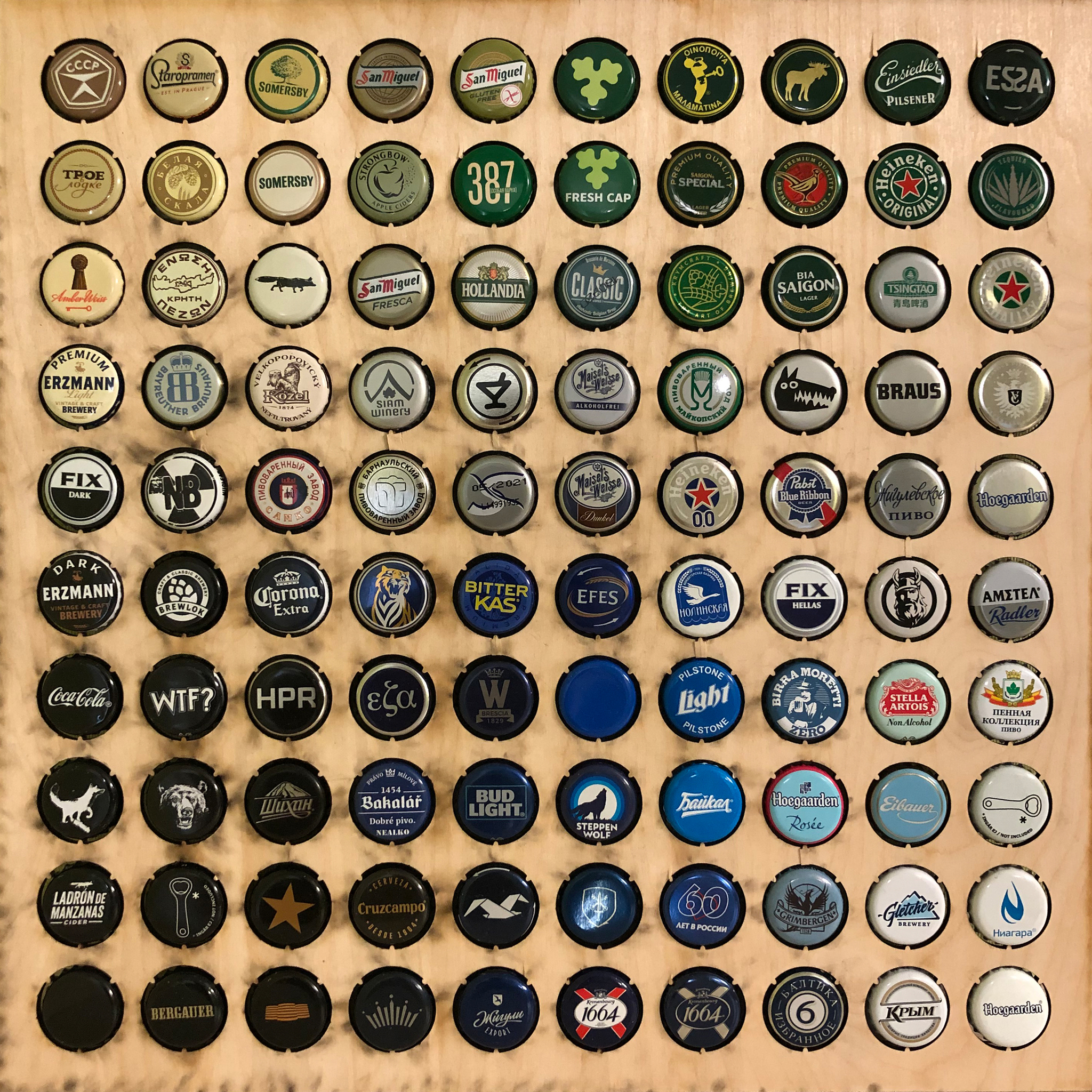 Collection of beer caps - My, Collection, Lids, Traffic jams, Longpost