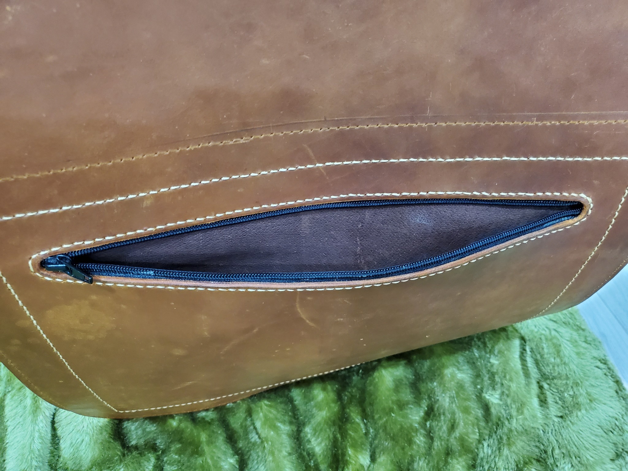 Leather briefcase. Brown - My, Leather products, Leather, With your own hands, Briefcase, Handmade, Longpost, Needlework with process