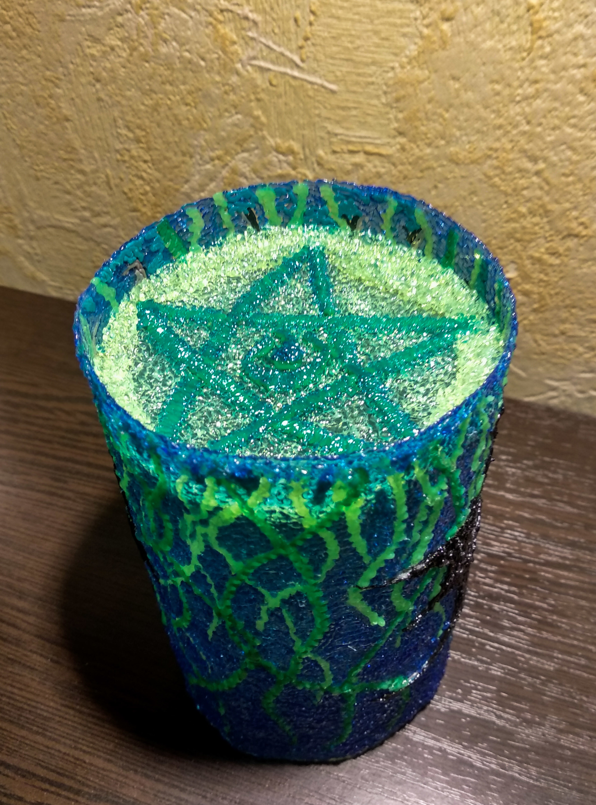 Deep horror. Drawing a candlestick with plastic - My, 3D pen, Howard Phillips Lovecraft, Creation, Needlework with process, Lovecraft art, Longpost, Friday tag is mine, Hobby