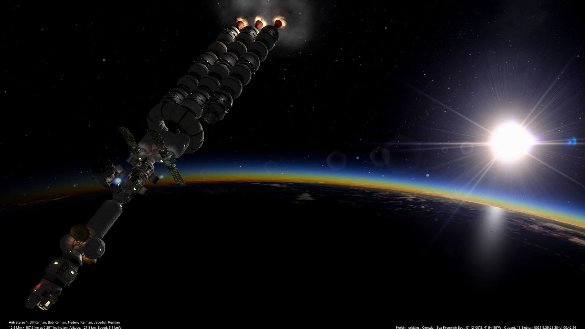 Astratea. Stage 2. Action. (Kerbal Space Program, career with JNSQ) - My, Kerbal space program, Games, Space, Longpost