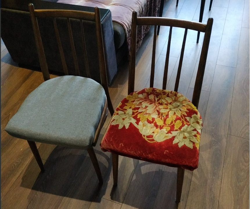 Two chairs and self-isolation - My, Padding, Furniture, Repair, Chair, Longpost, Self-isolation