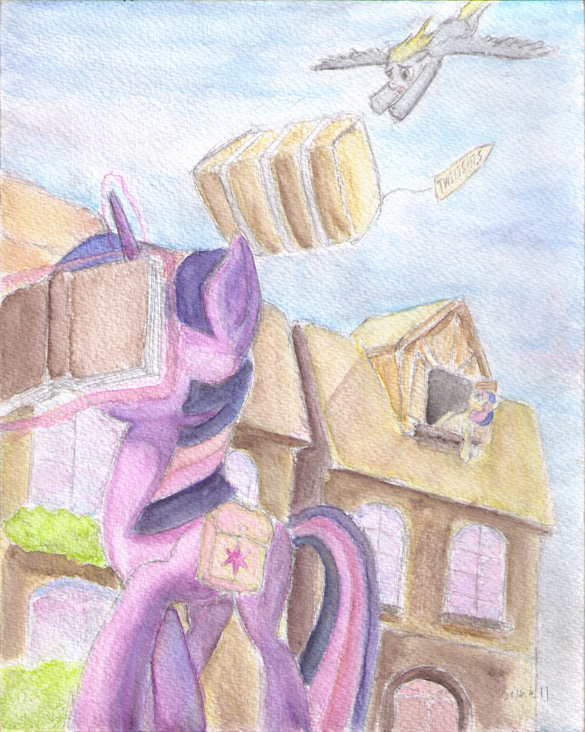 To be contined - My Little Pony, Twilight sparkle, Derpy Hooves, Plainoasis