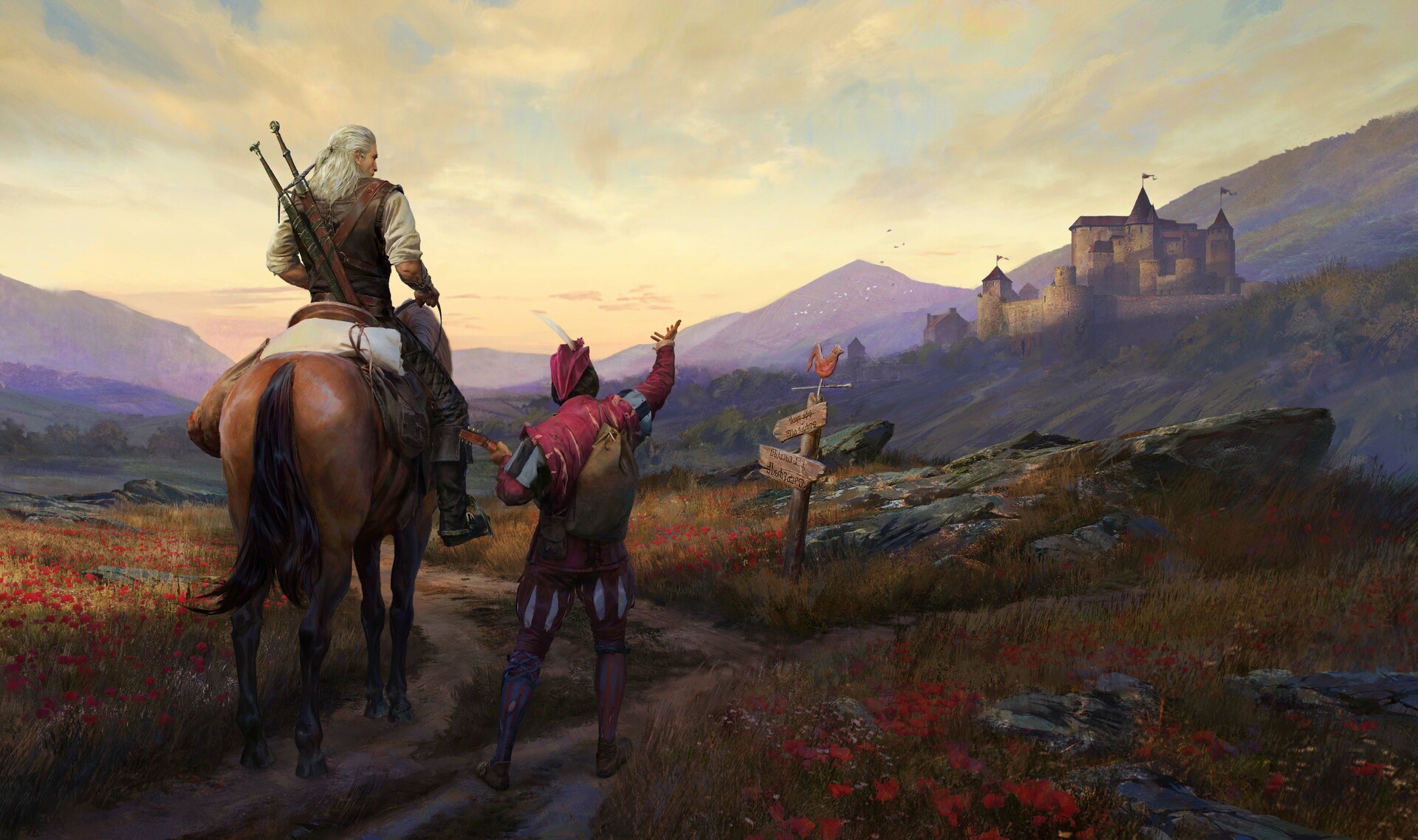 Almost there - Art, Drawing, Witcher, Geralt of Rivia, Buttercup, Fantasy, Lock, Gwent