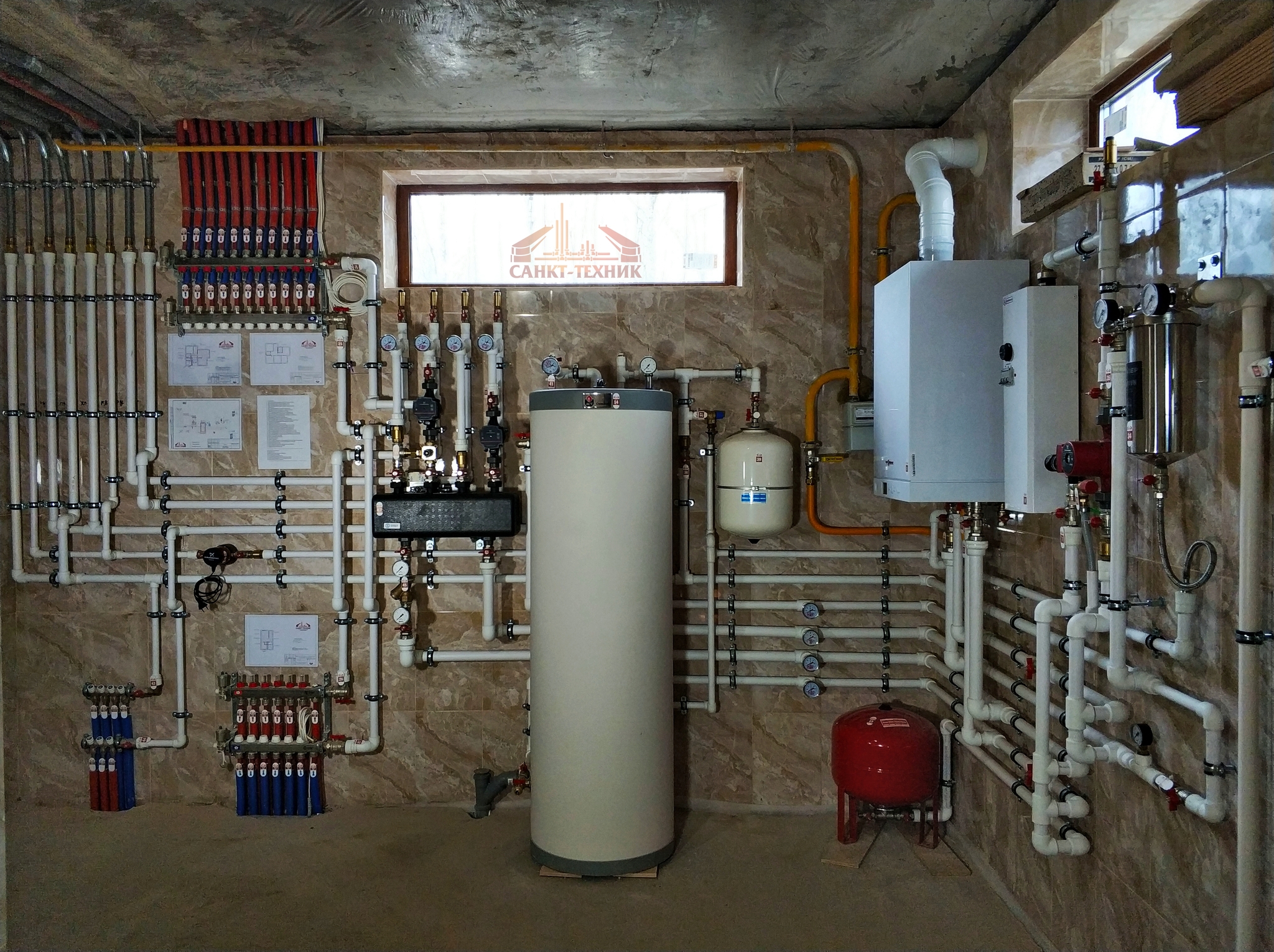 April 05, 2020. PAVLOVSK(Glinka), part 2 - My, Boiler room, Boiler house on water, Building, Installation, Polypropylene, Polypropylene pipes, Heating, Longpost