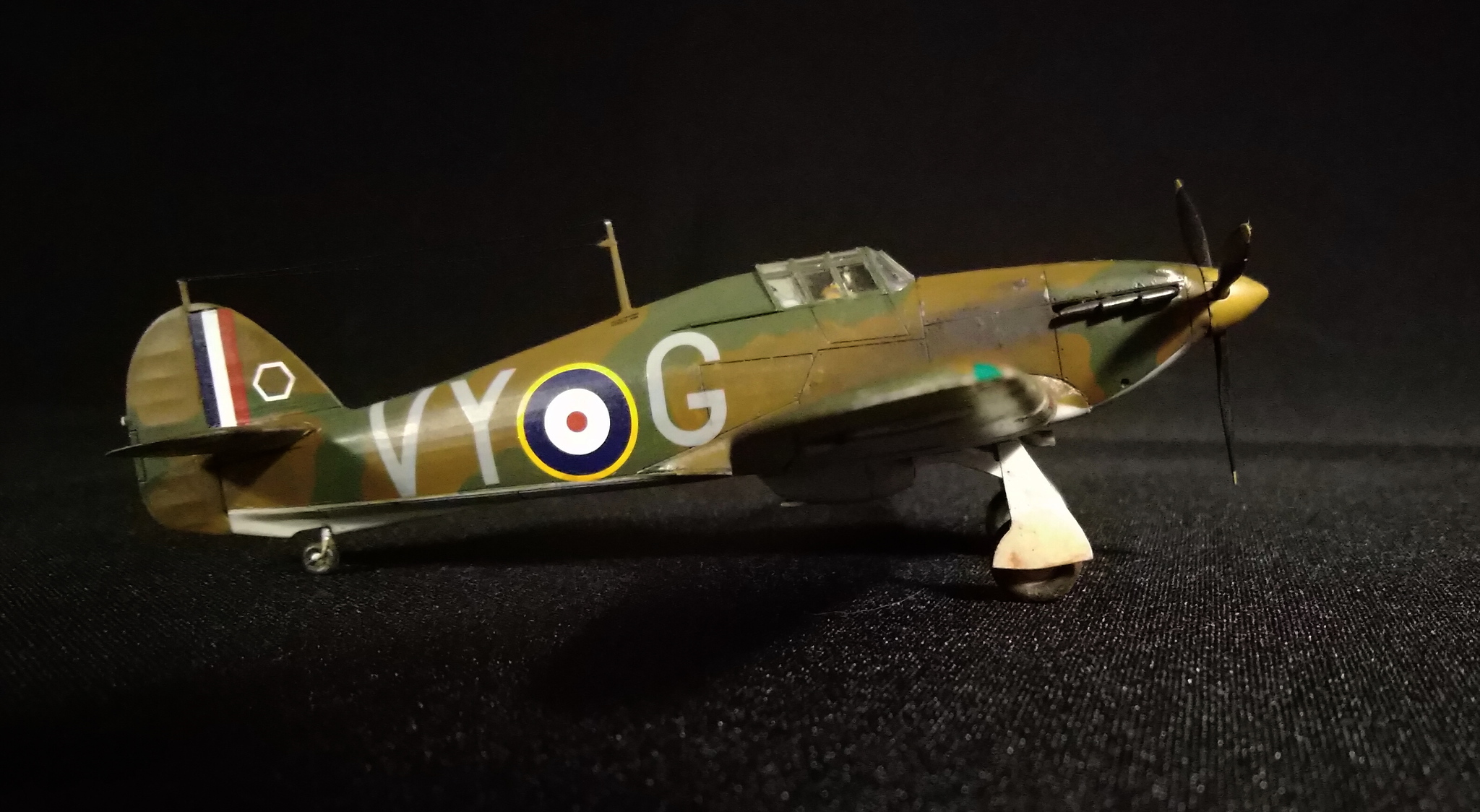 Hurricane in English. Hawker Hurricane Mk.I - My, Stand modeling, Prefabricated model, Aircraft modeling, Story, The Second World War, Battle of Britain, Fighter, Longpost