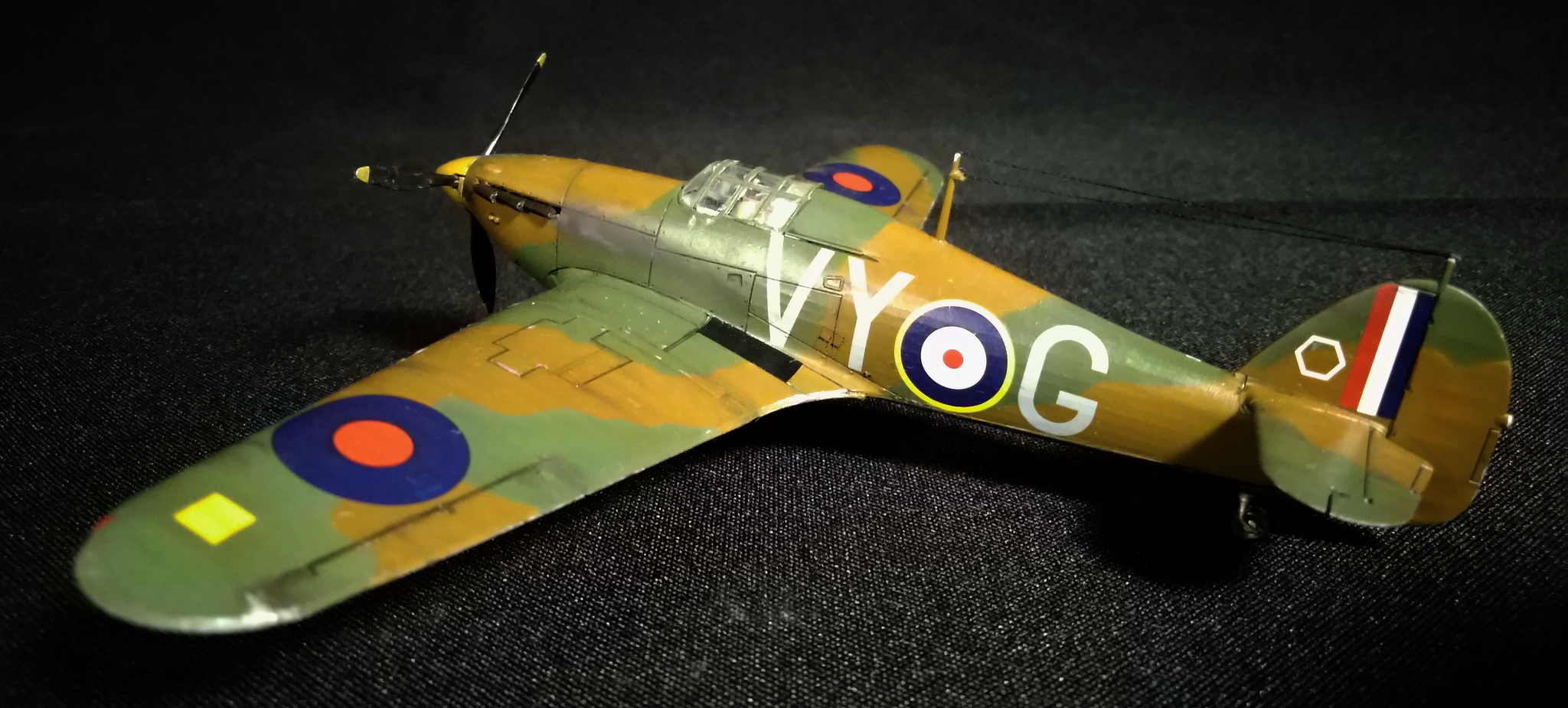 Hurricane in English. Hawker Hurricane Mk.I - My, Stand modeling, Prefabricated model, Aircraft modeling, Story, The Second World War, Battle of Britain, Fighter, Longpost