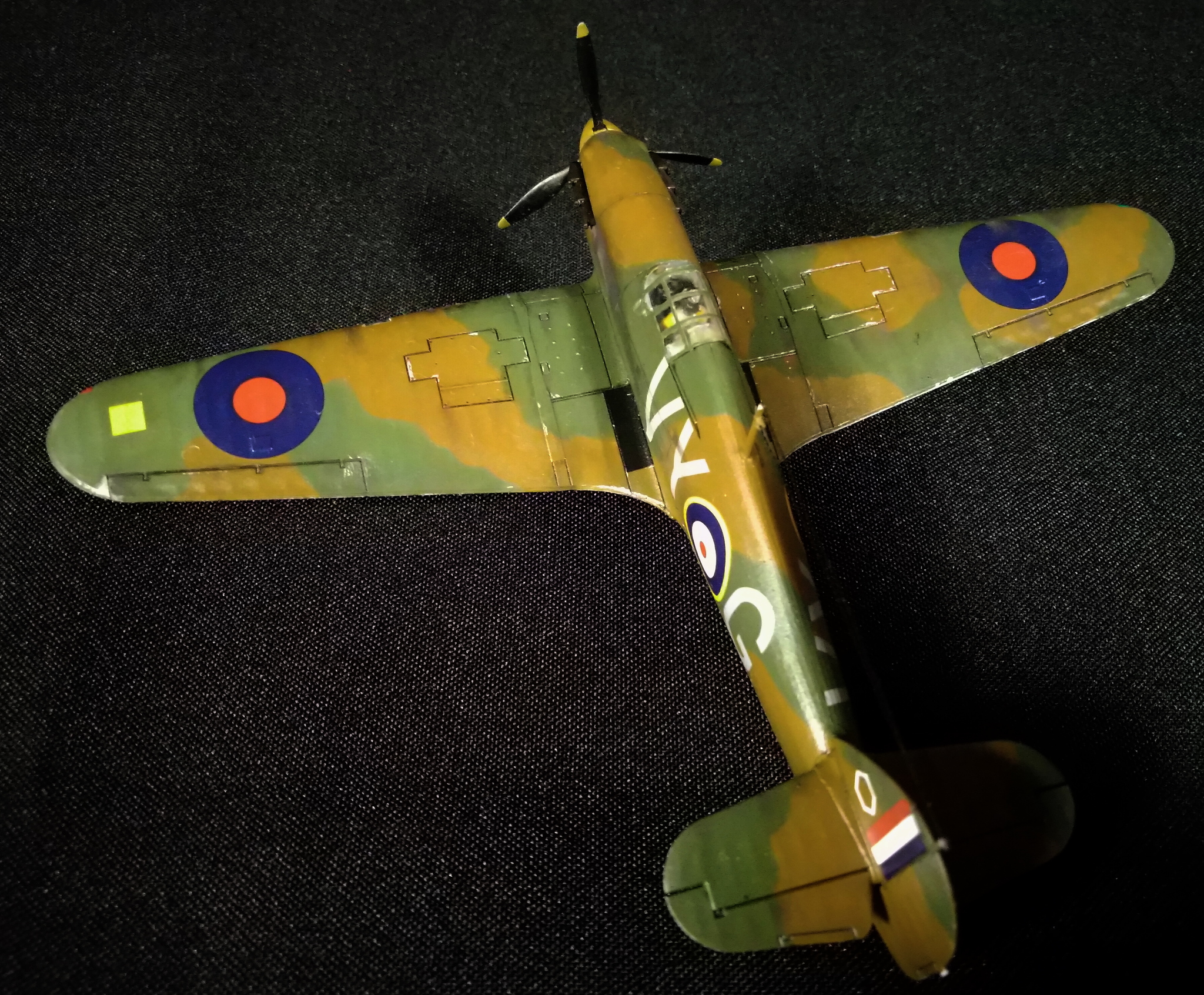 Hurricane in English. Hawker Hurricane Mk.I - My, Stand modeling, Prefabricated model, Aircraft modeling, Story, The Second World War, Battle of Britain, Fighter, Longpost