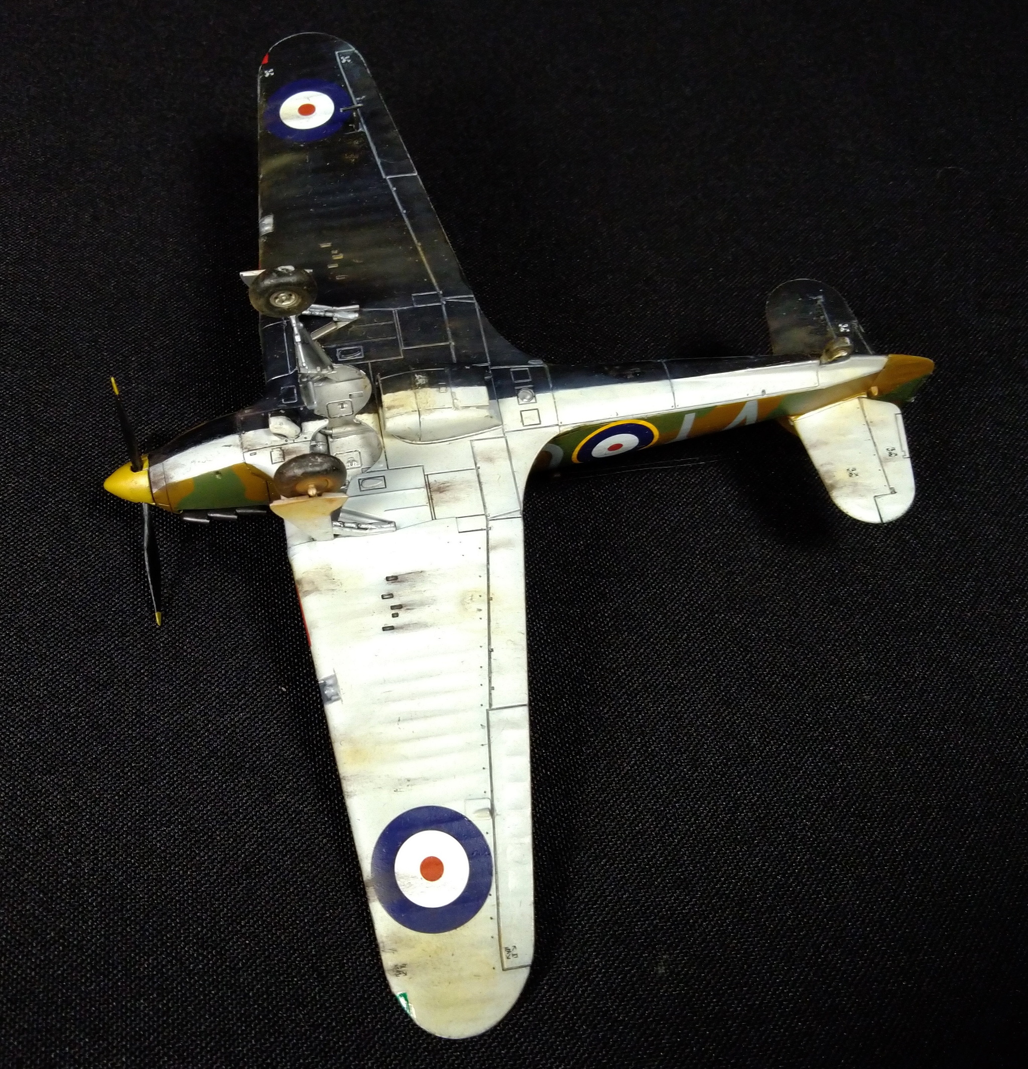 Hurricane in English. Hawker Hurricane Mk.I - My, Stand modeling, Prefabricated model, Aircraft modeling, Story, The Second World War, Battle of Britain, Fighter, Longpost