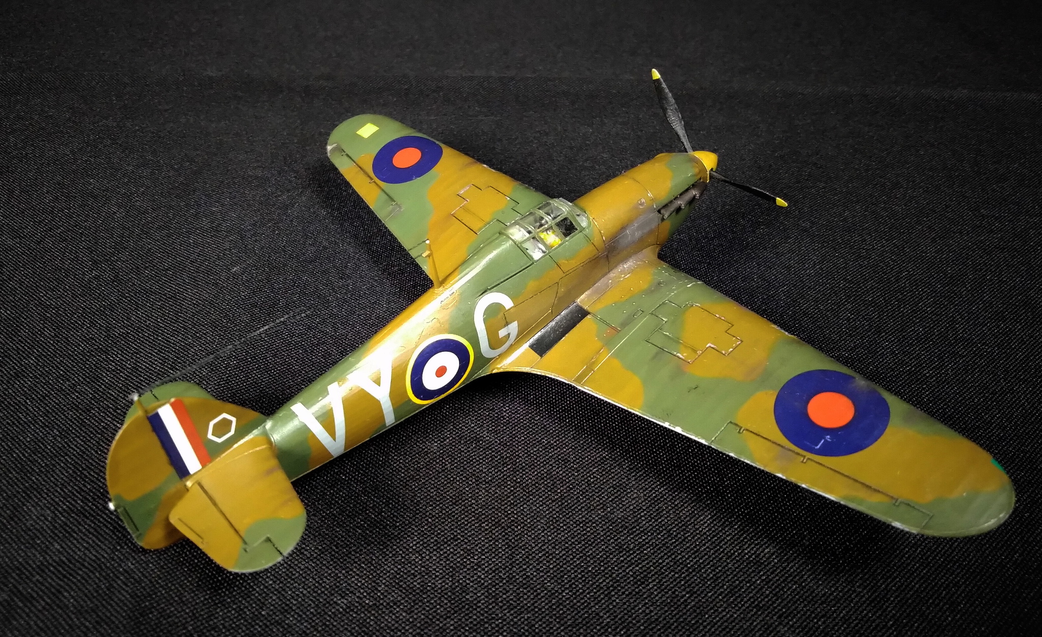 Hurricane in English. Hawker Hurricane Mk.I - My, Stand modeling, Prefabricated model, Aircraft modeling, Story, The Second World War, Battle of Britain, Fighter, Longpost